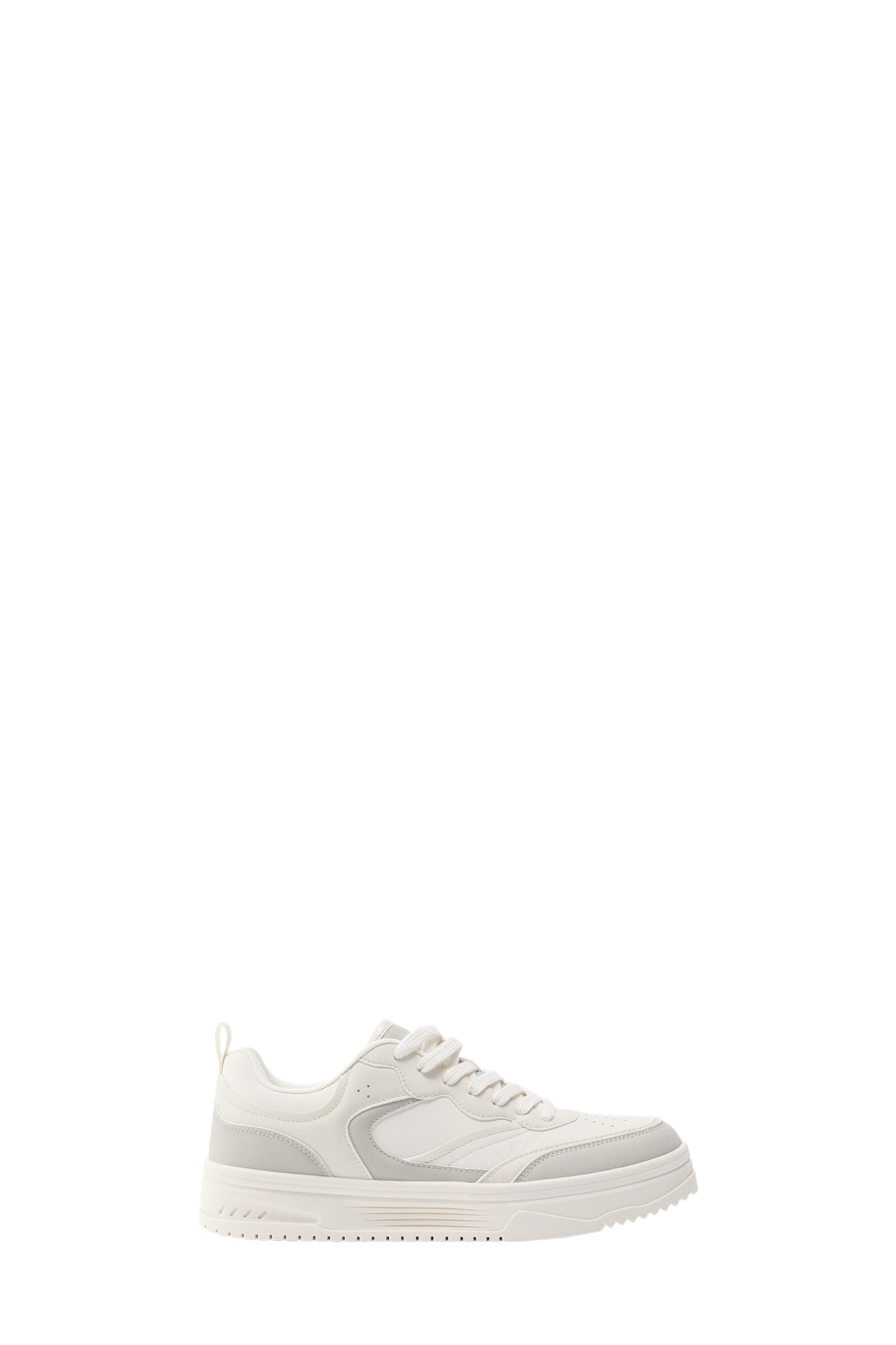 STWD multi-piece trainers — Ecru