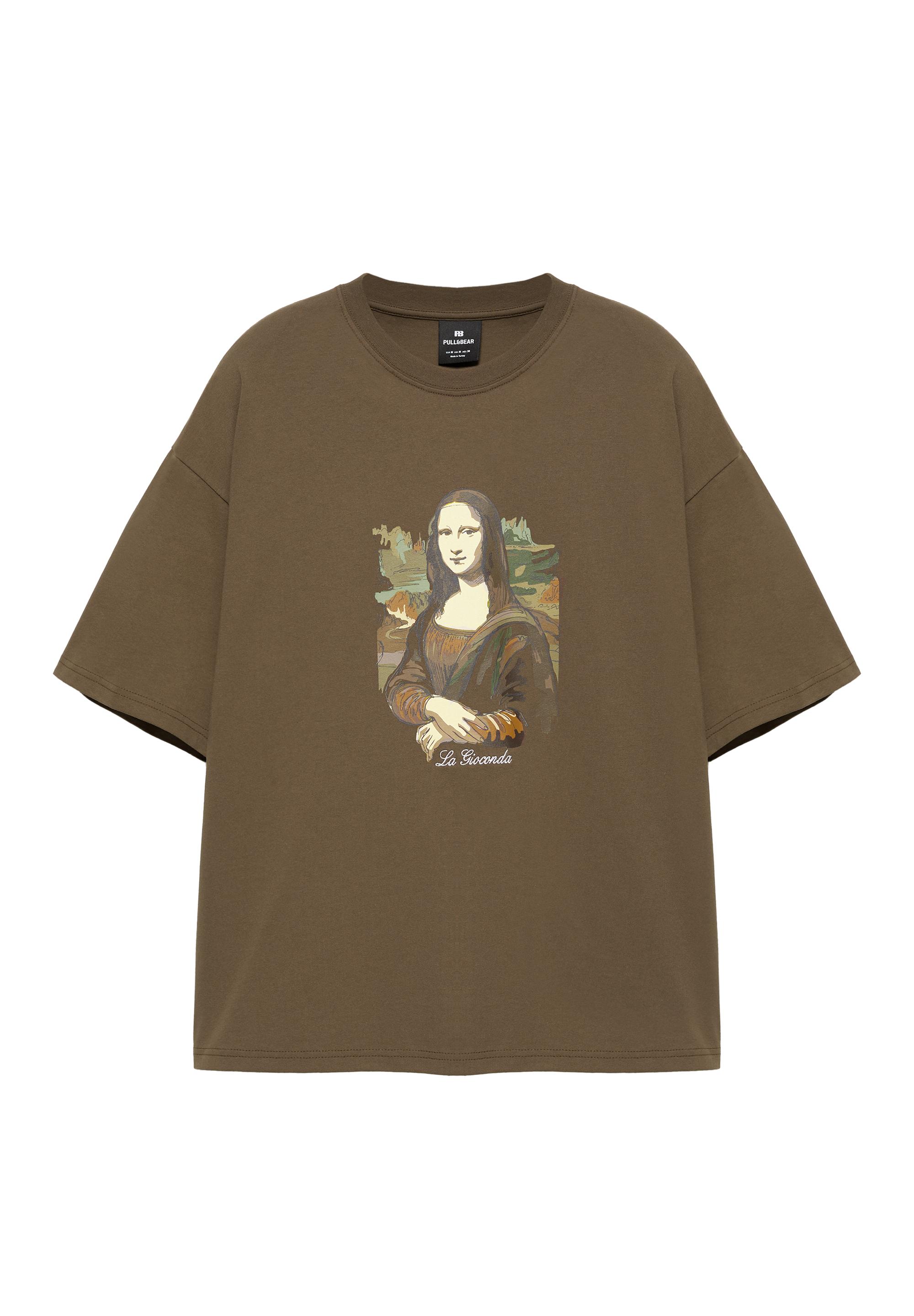 Mona Lisa T-shirt — Dark brown