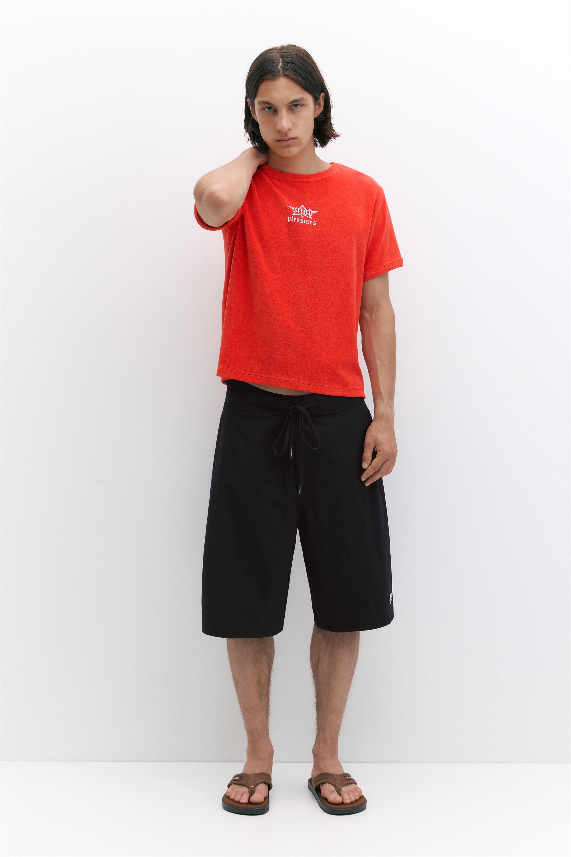 Pleasures x STWD swim shorts — Black