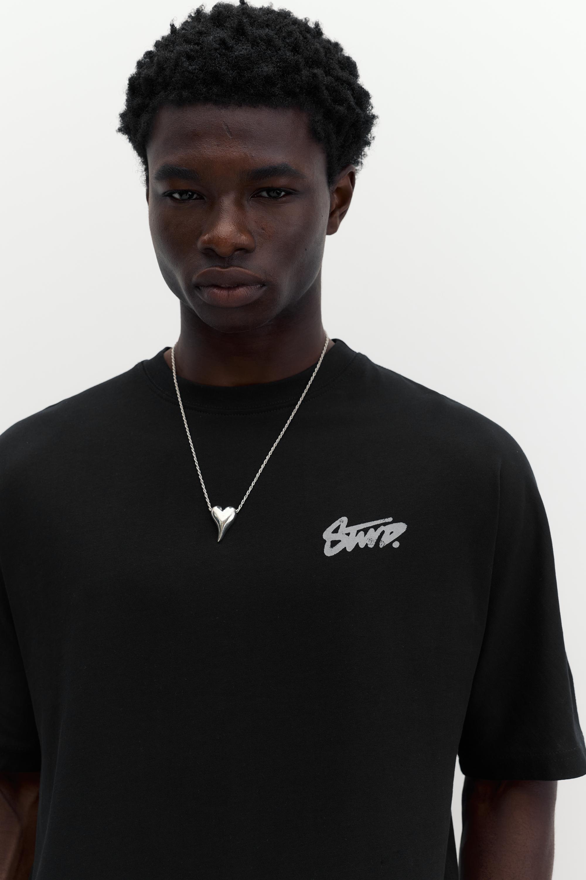 STWD graffiti logo T-shirt — Black