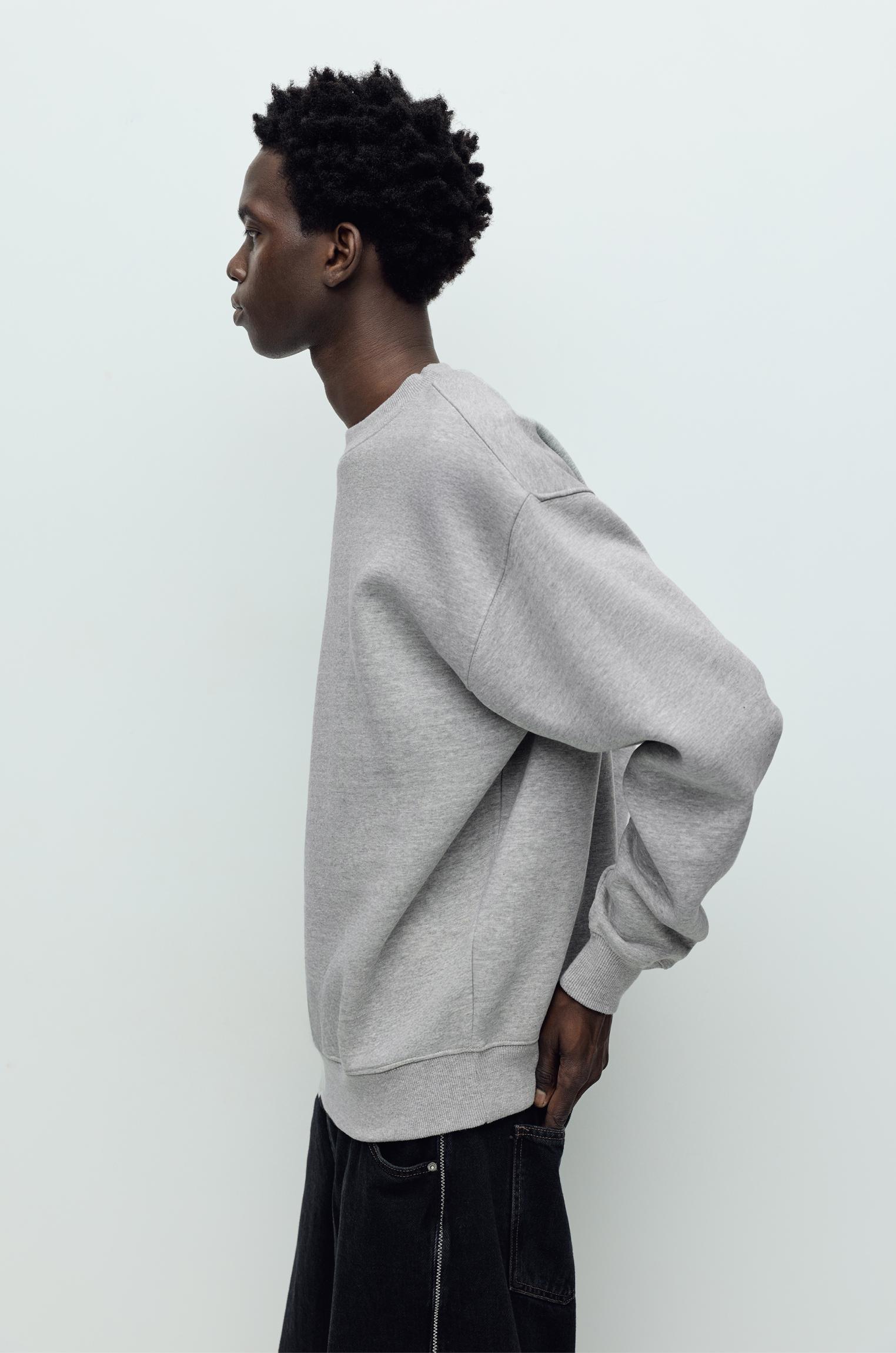 Basic bisiklet yaka sweatshirt - Görsel 40