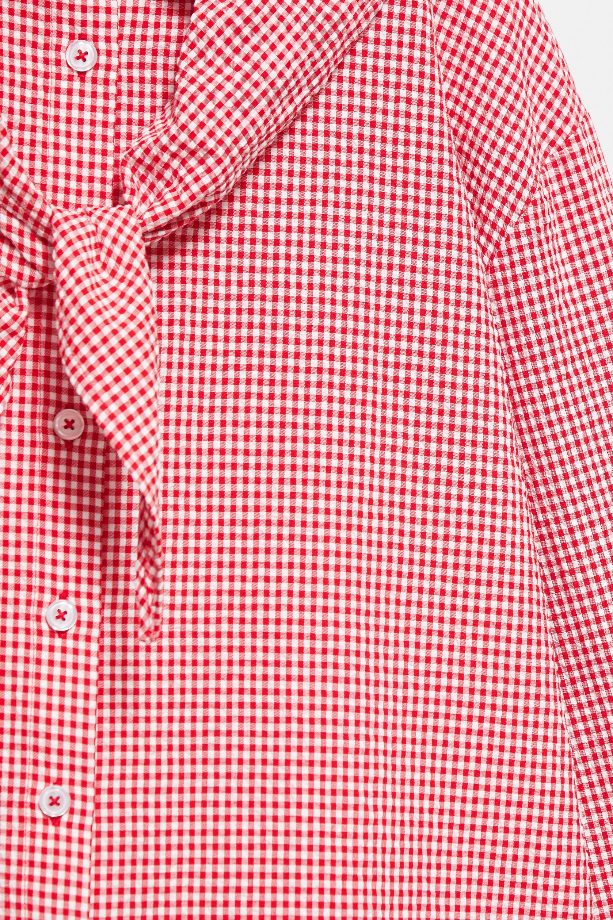 Pötikareli bandana gömlek - Görsel 9