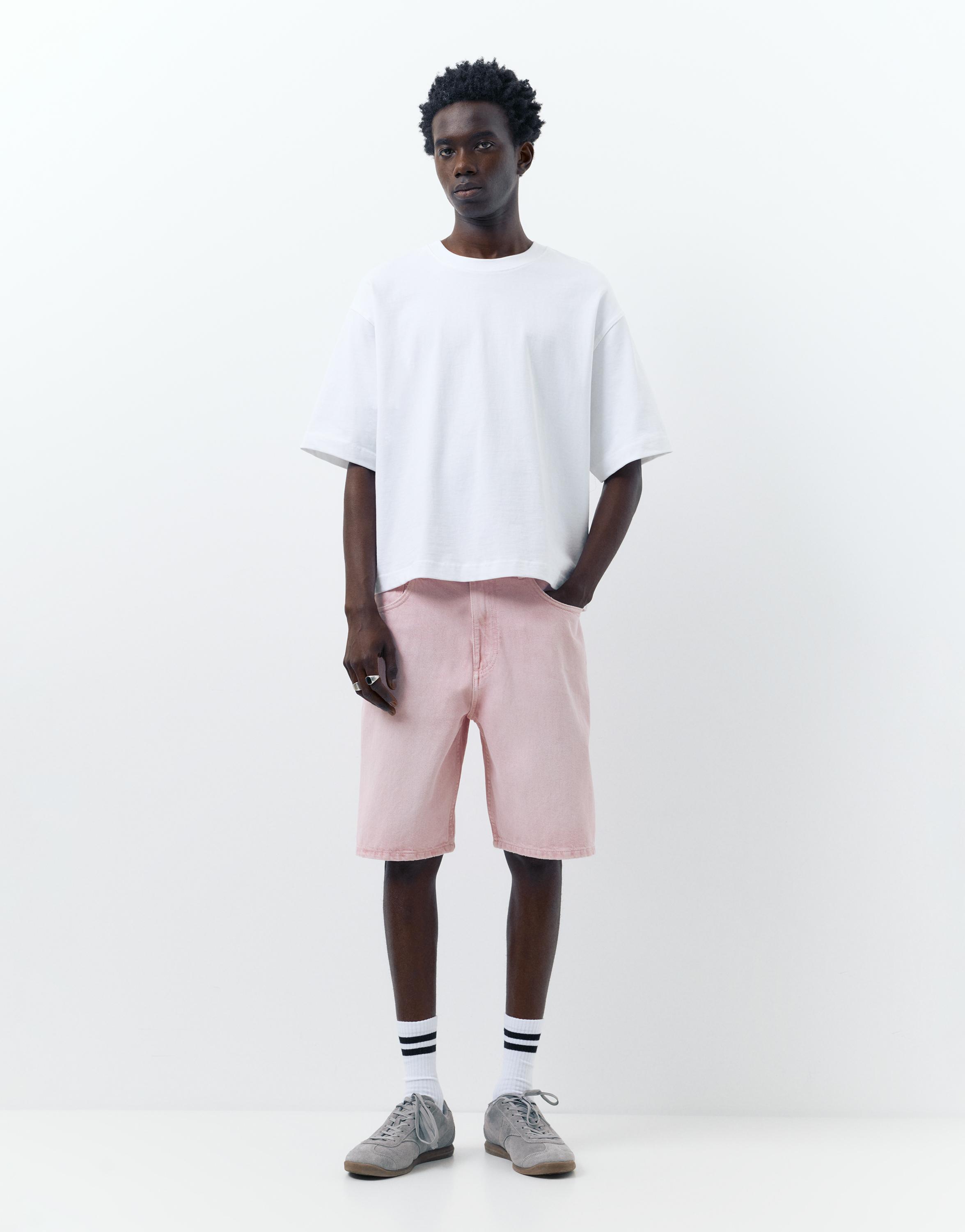 Baggy denim bermuda - Görsel 27