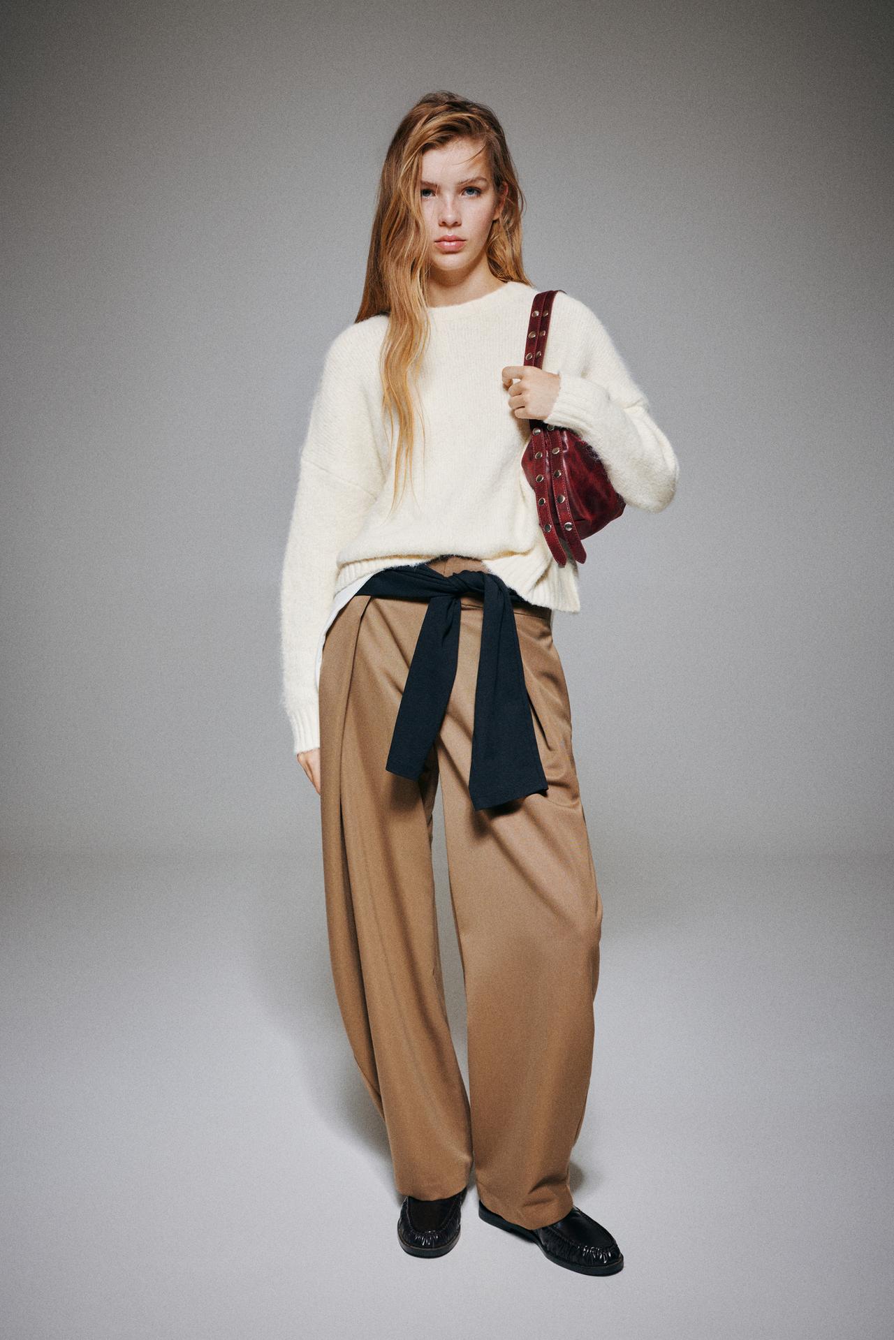 Basic knit jumper — Ecru
