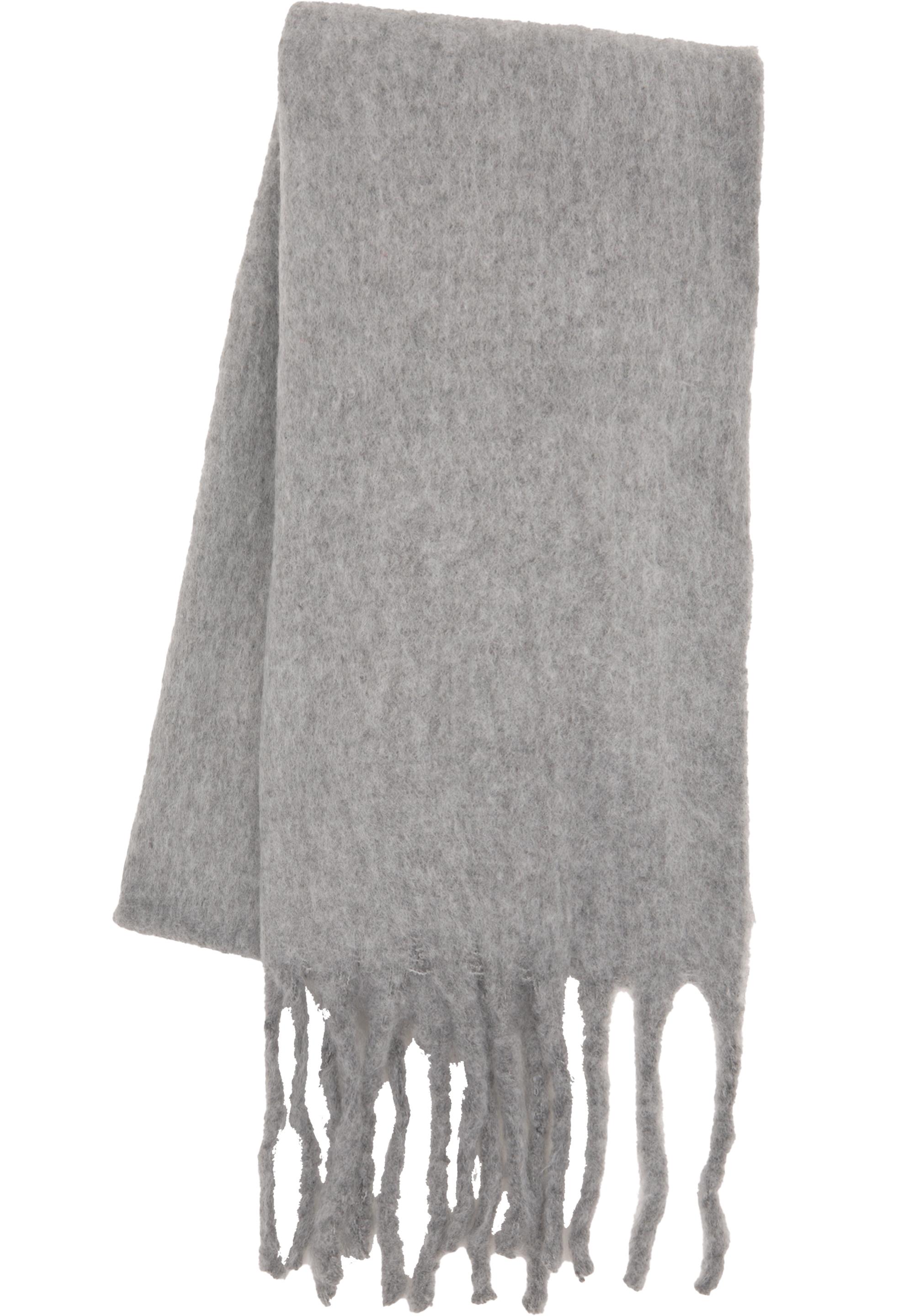 Maxi mohair-effect scarf — Pale grey