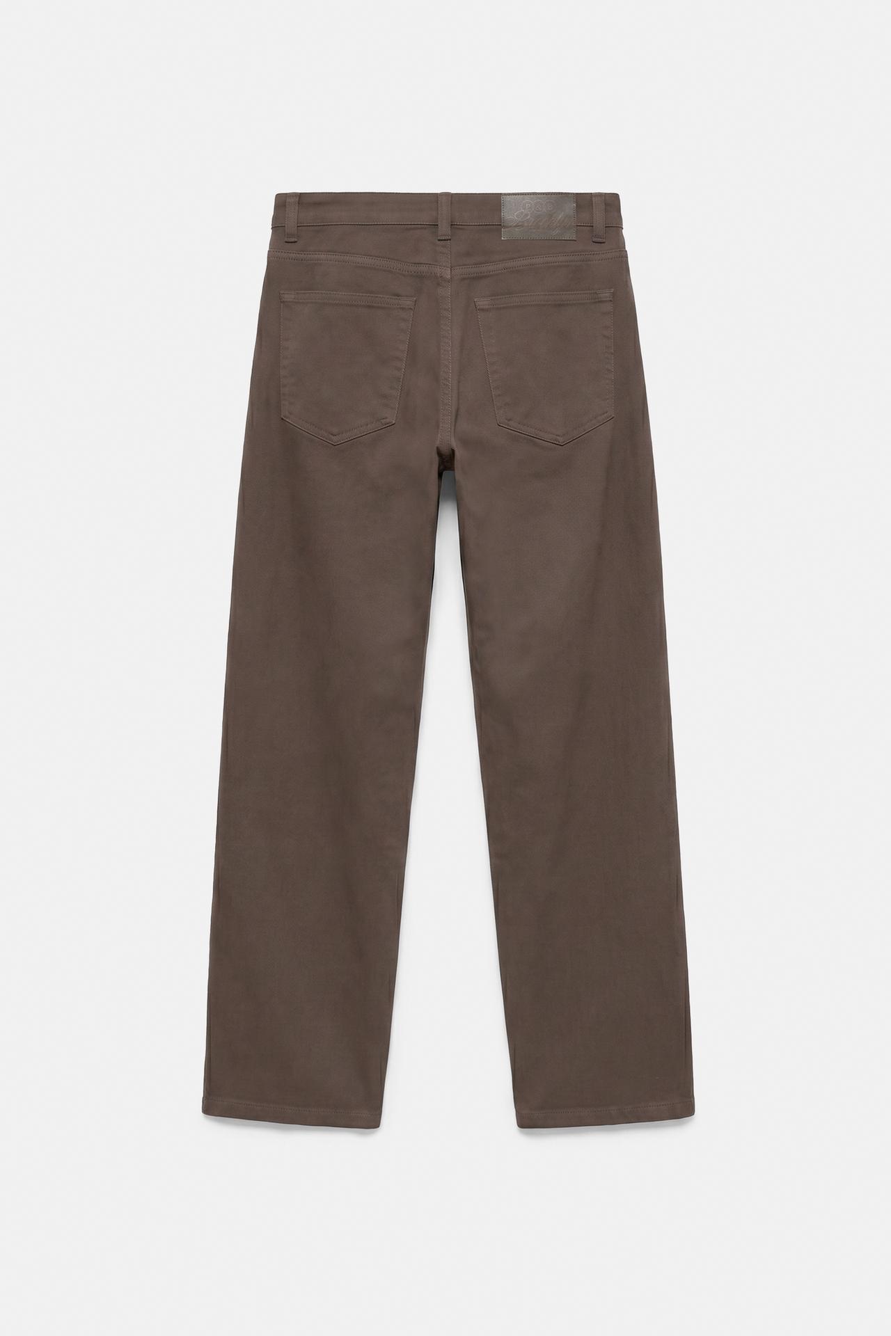 Straight-leg trousers — Brown
