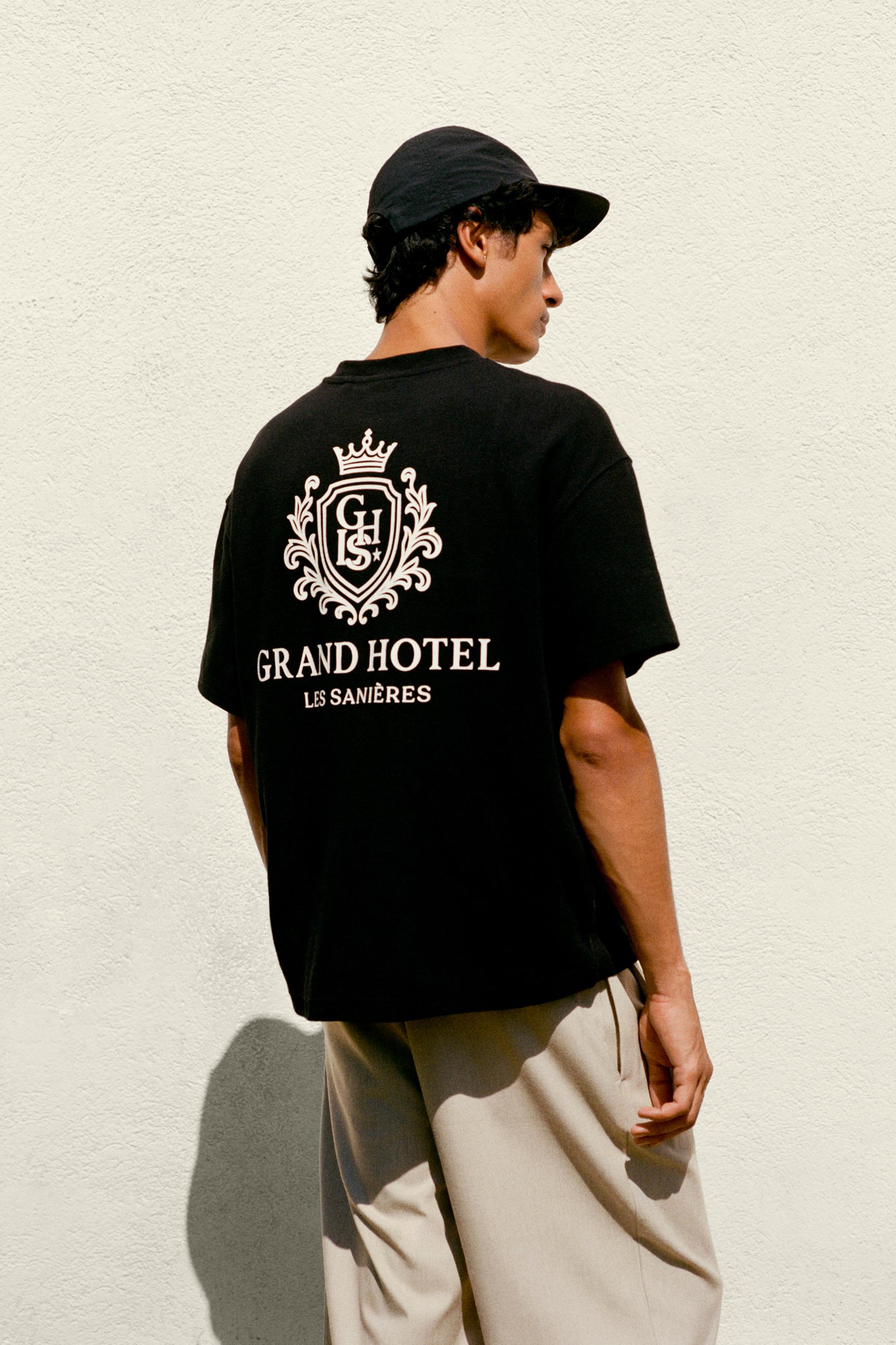 Kısa kollu Grand Hotel sweatshirt - Görsel 6