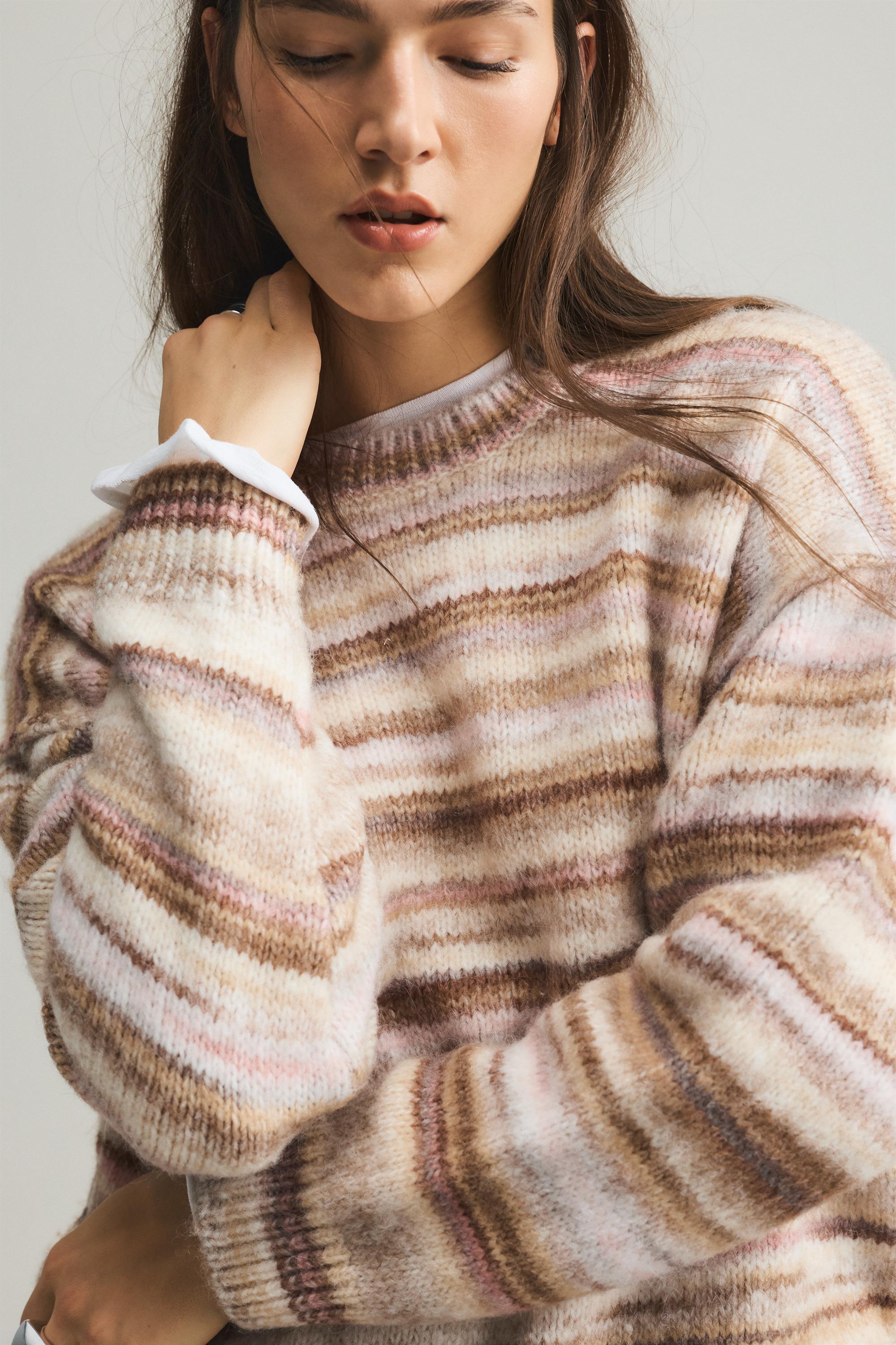 Striped sweater — Sand