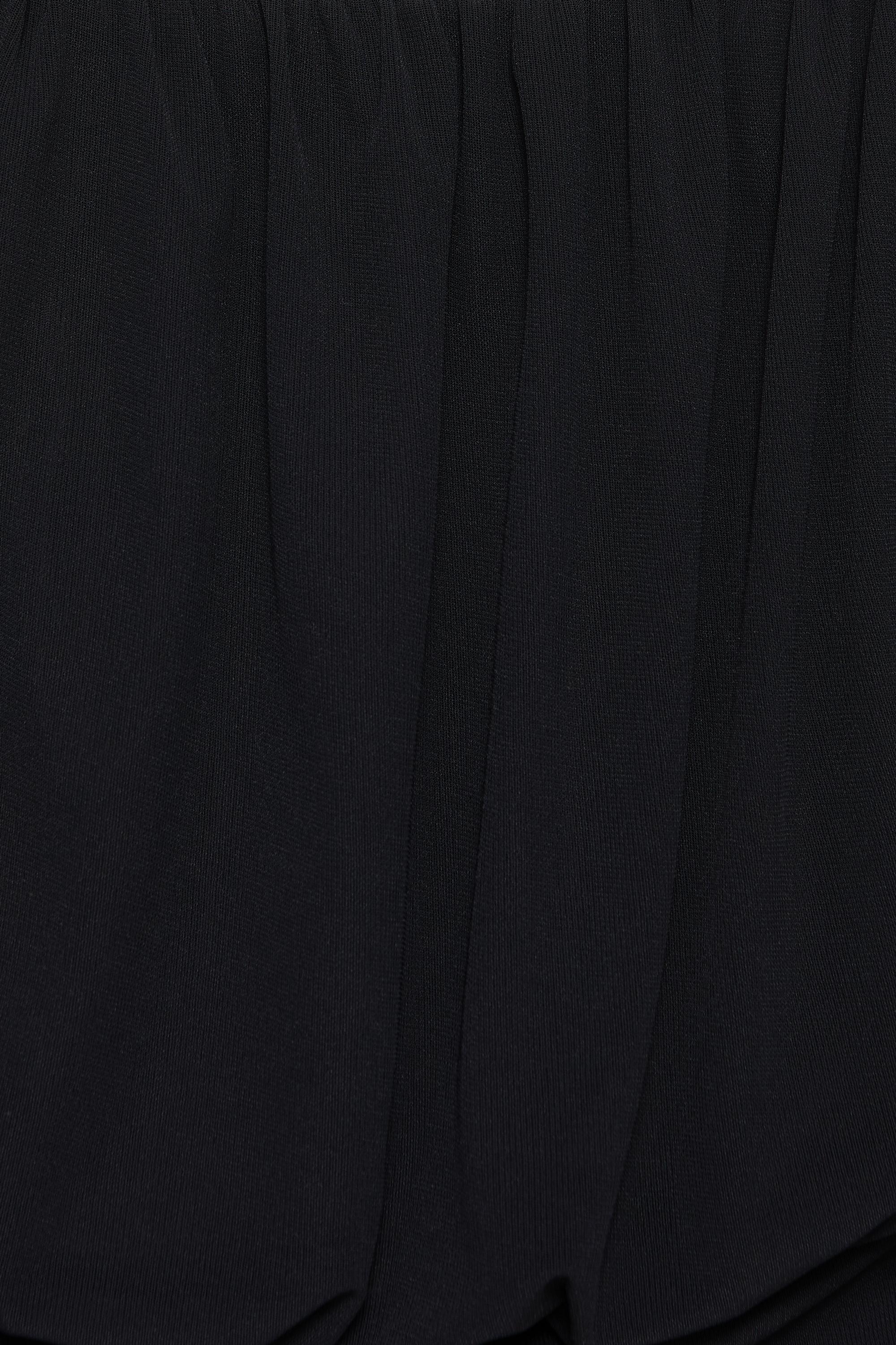 Strapless top with waistband — Black