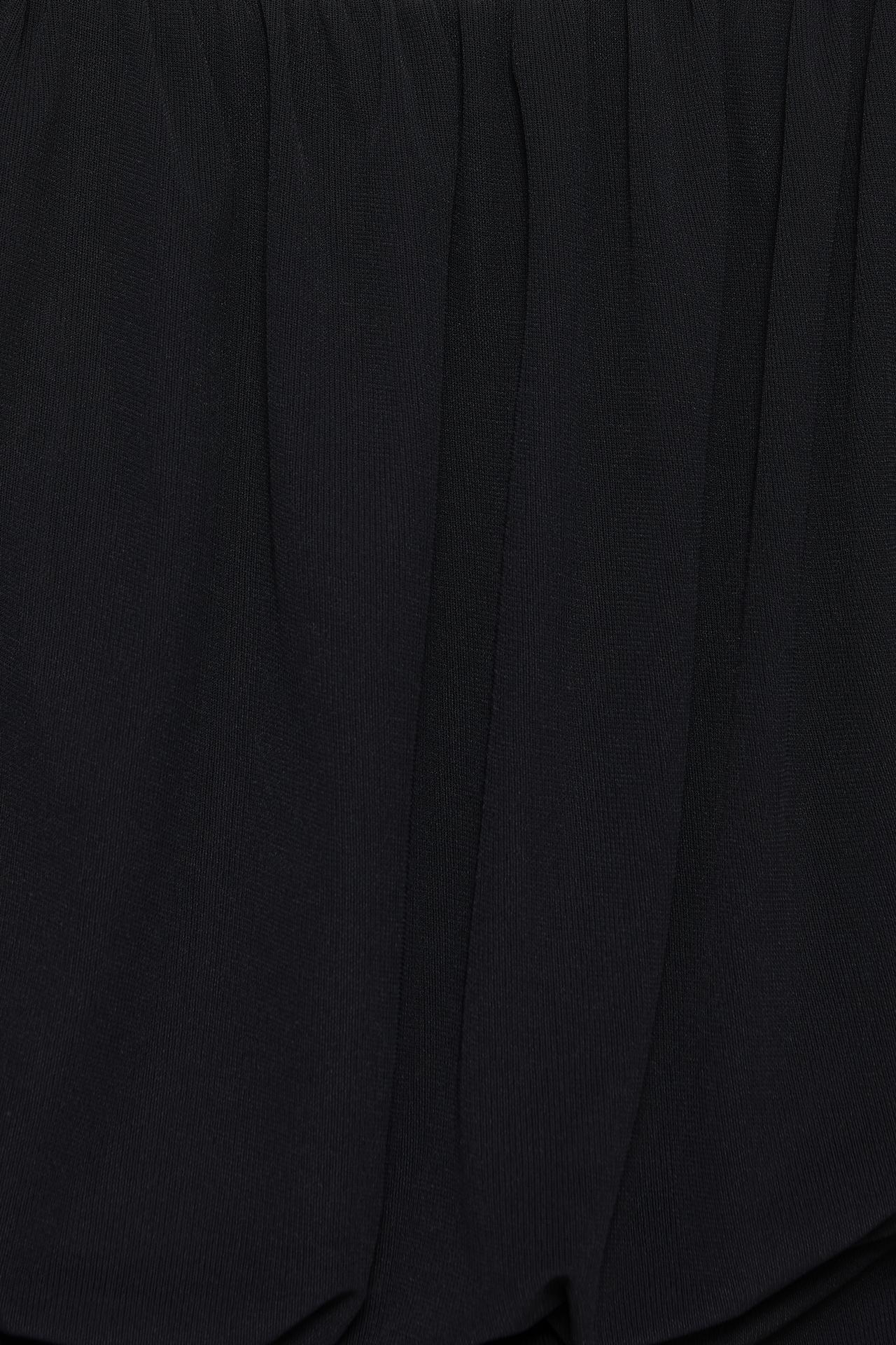 Strapless top with waistband — Black
