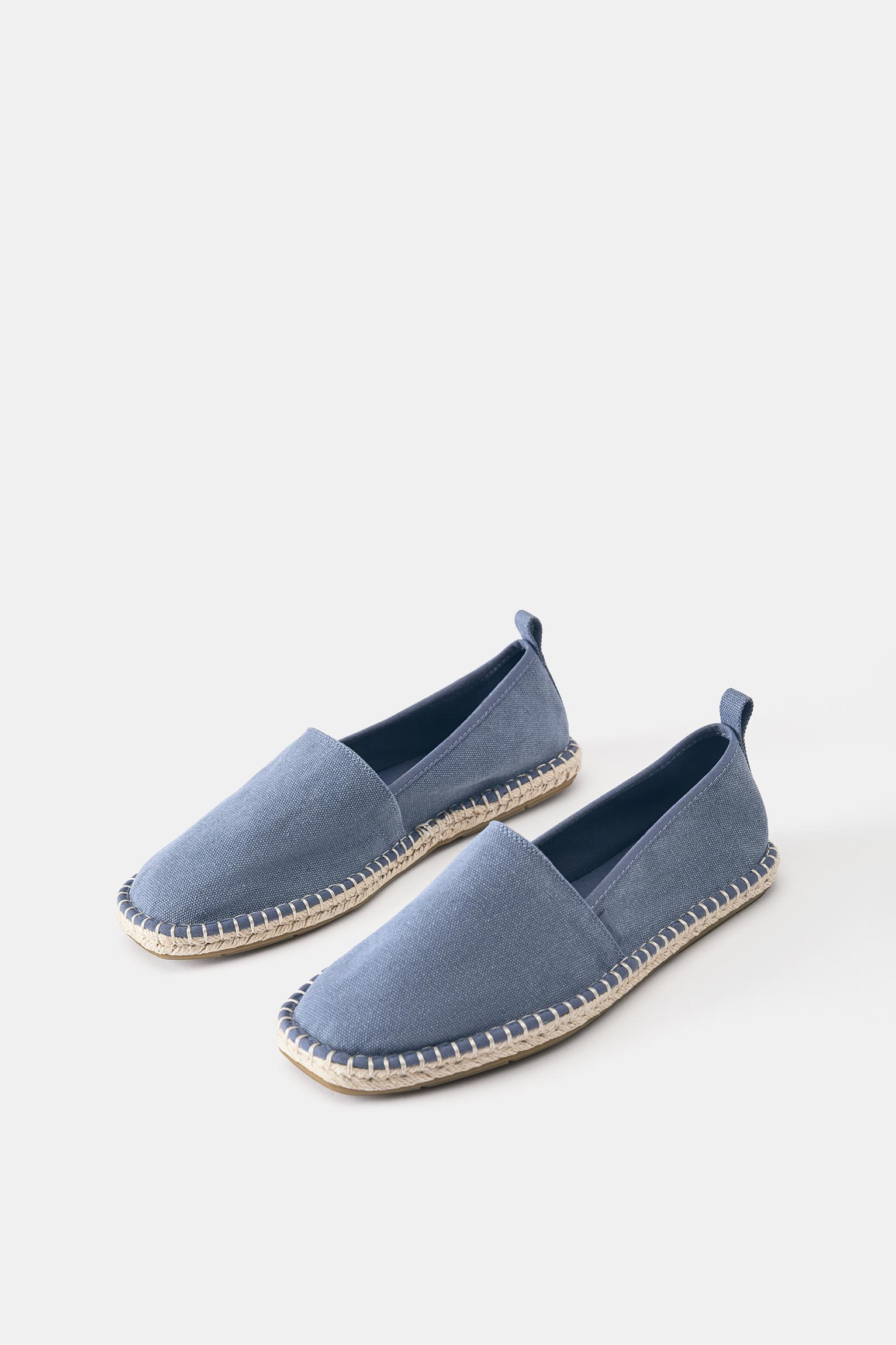 Jute espadrilles — Blue