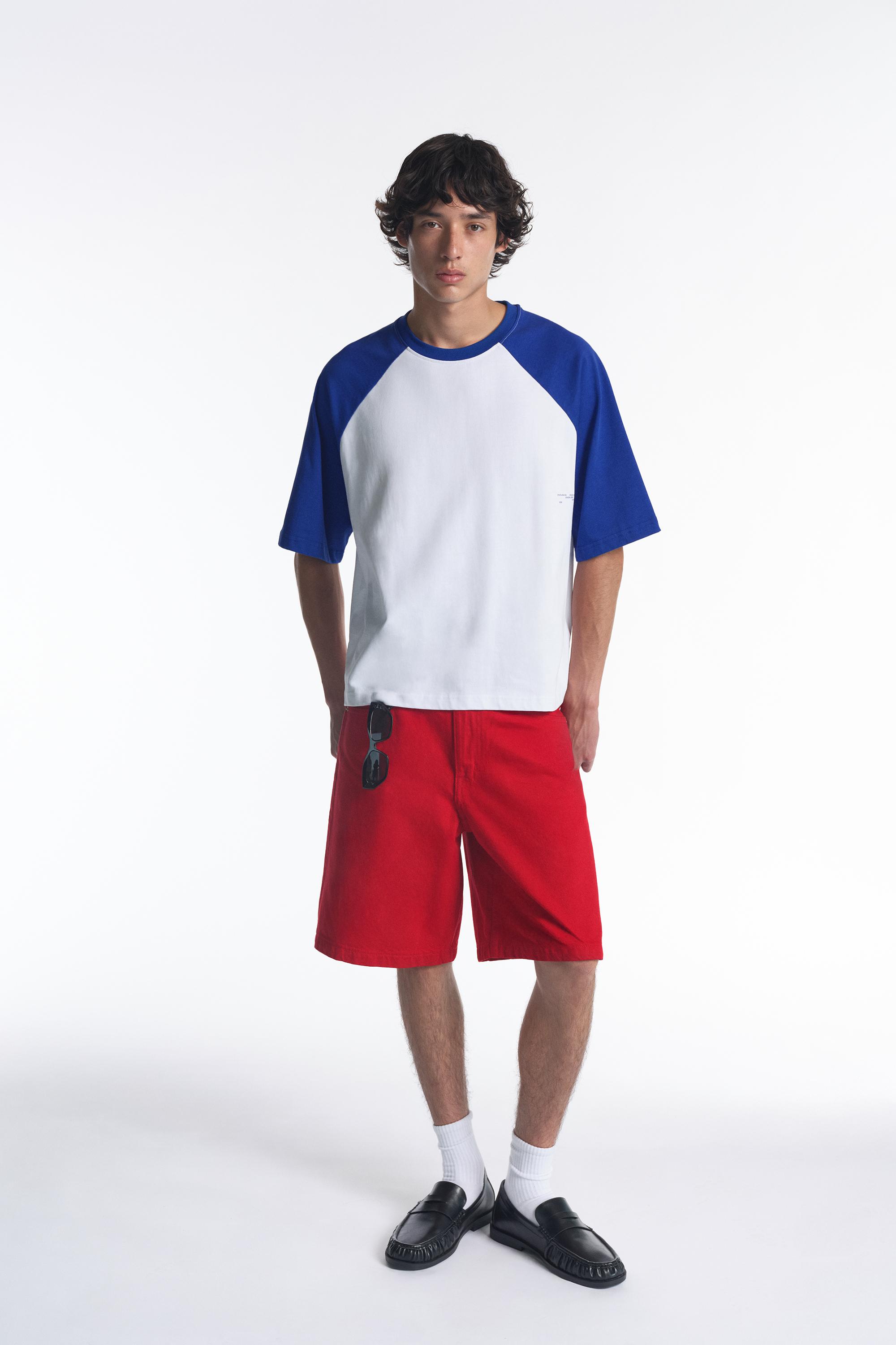 STWD raglan sleeve T-shirt — Deep blue
