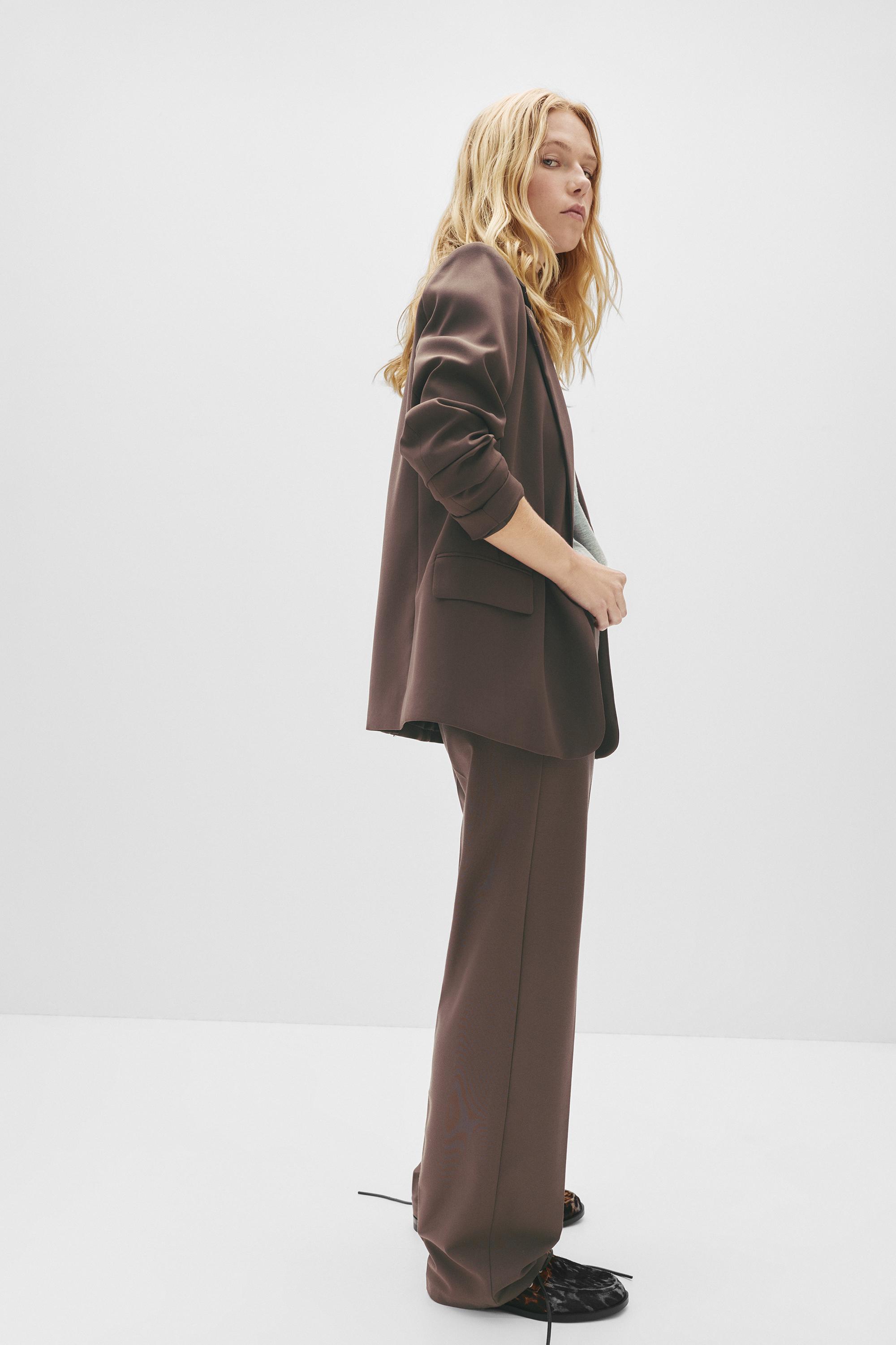 Basic blazer — Brown