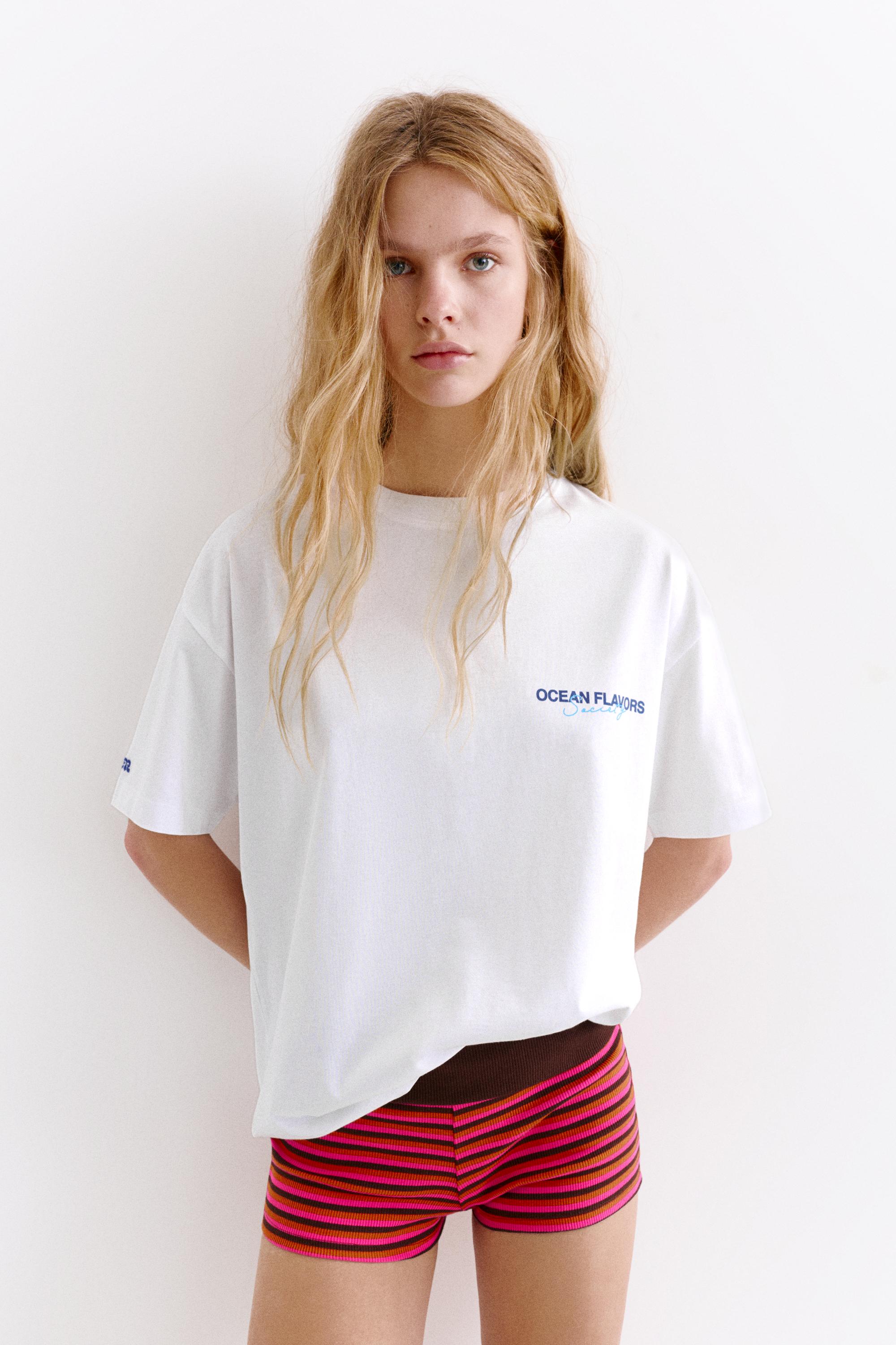 Istakoz grafik baskılı t-shirt - Görsel 18