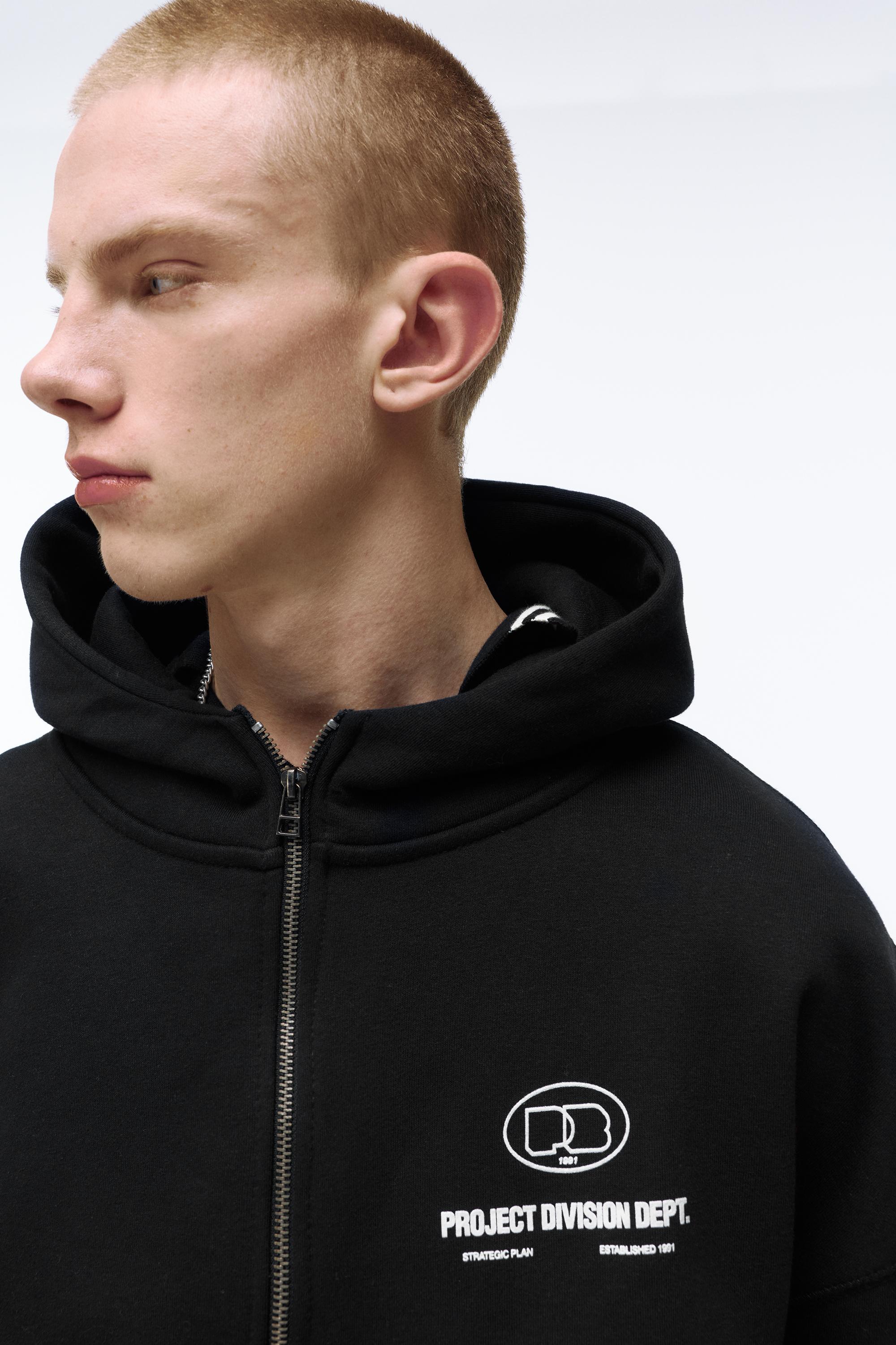 Fermuarlı kapüşonlu sweatshirt - Görsel 8