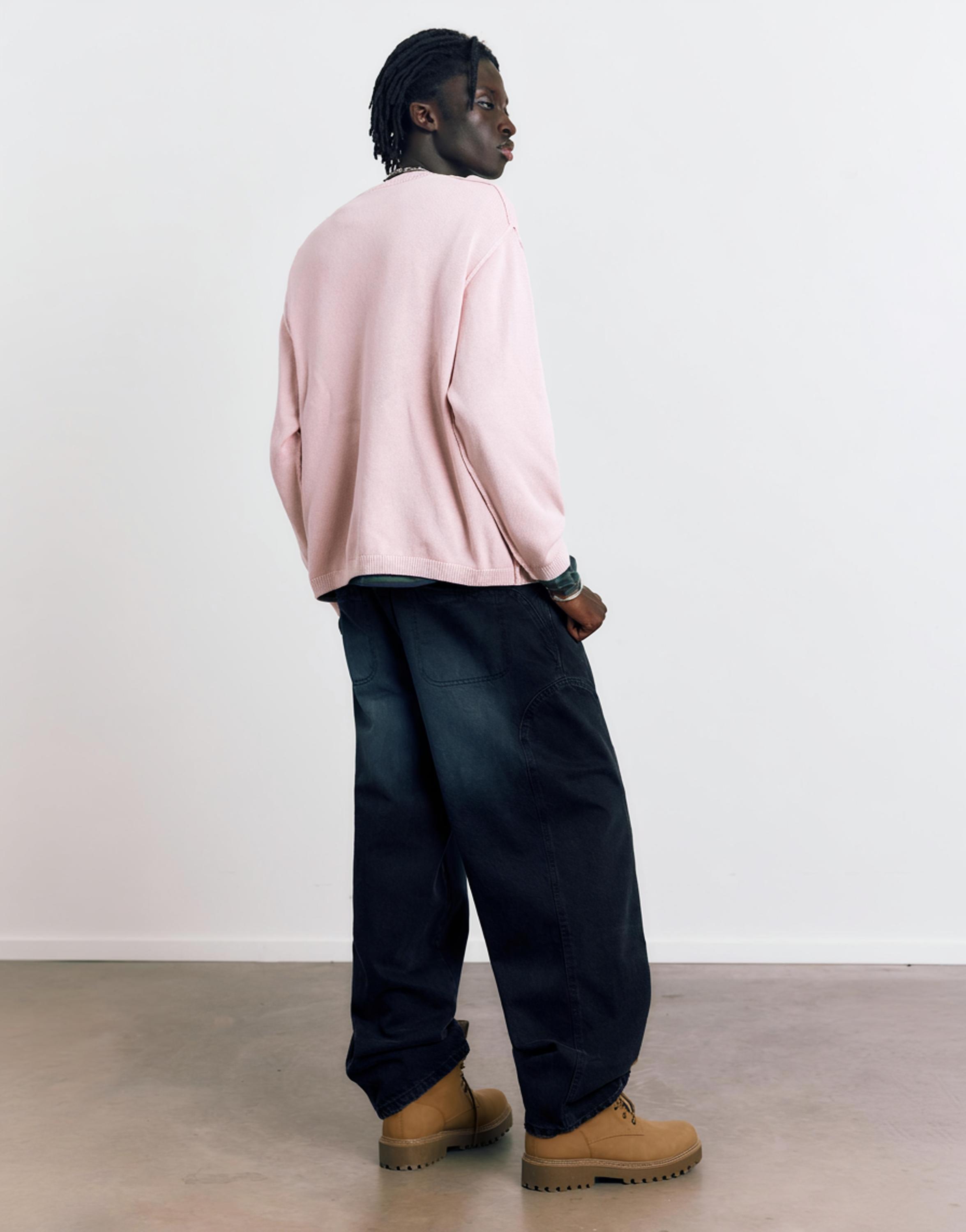 STWD Studio embroidered jumper — Pink