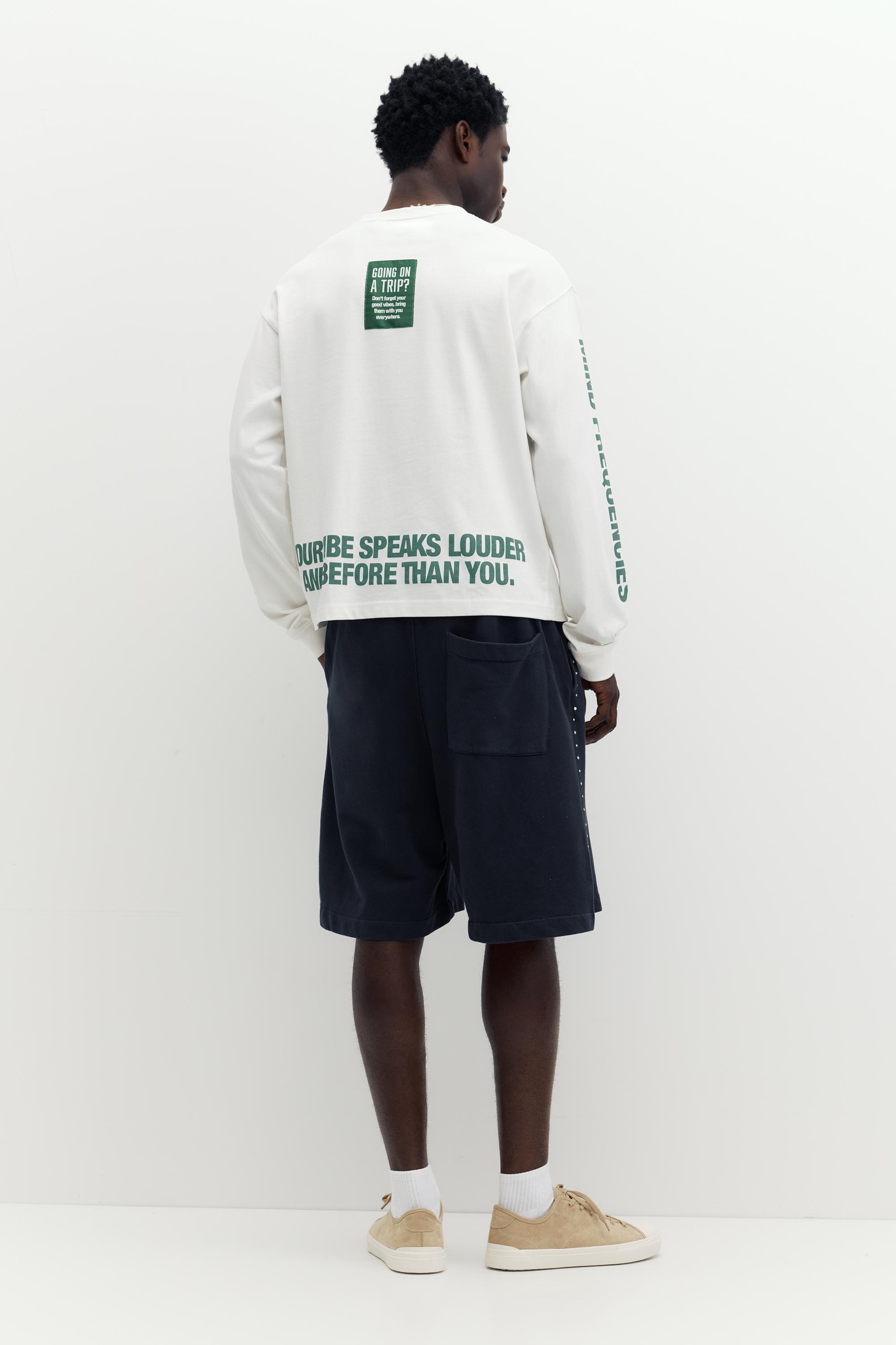 STWD long sleeve T-shirt — White