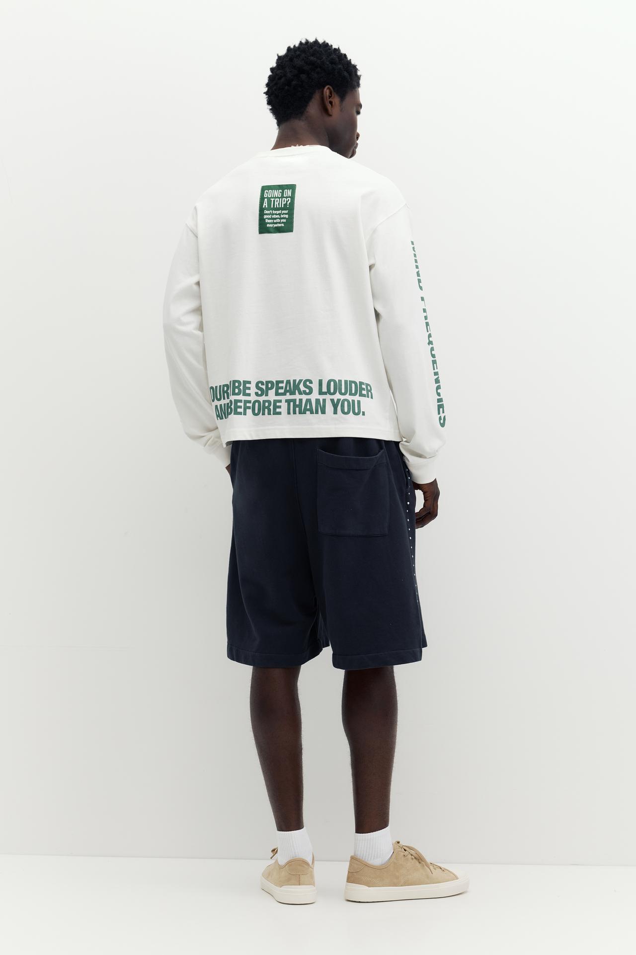 STWD long sleeve T-shirt — White