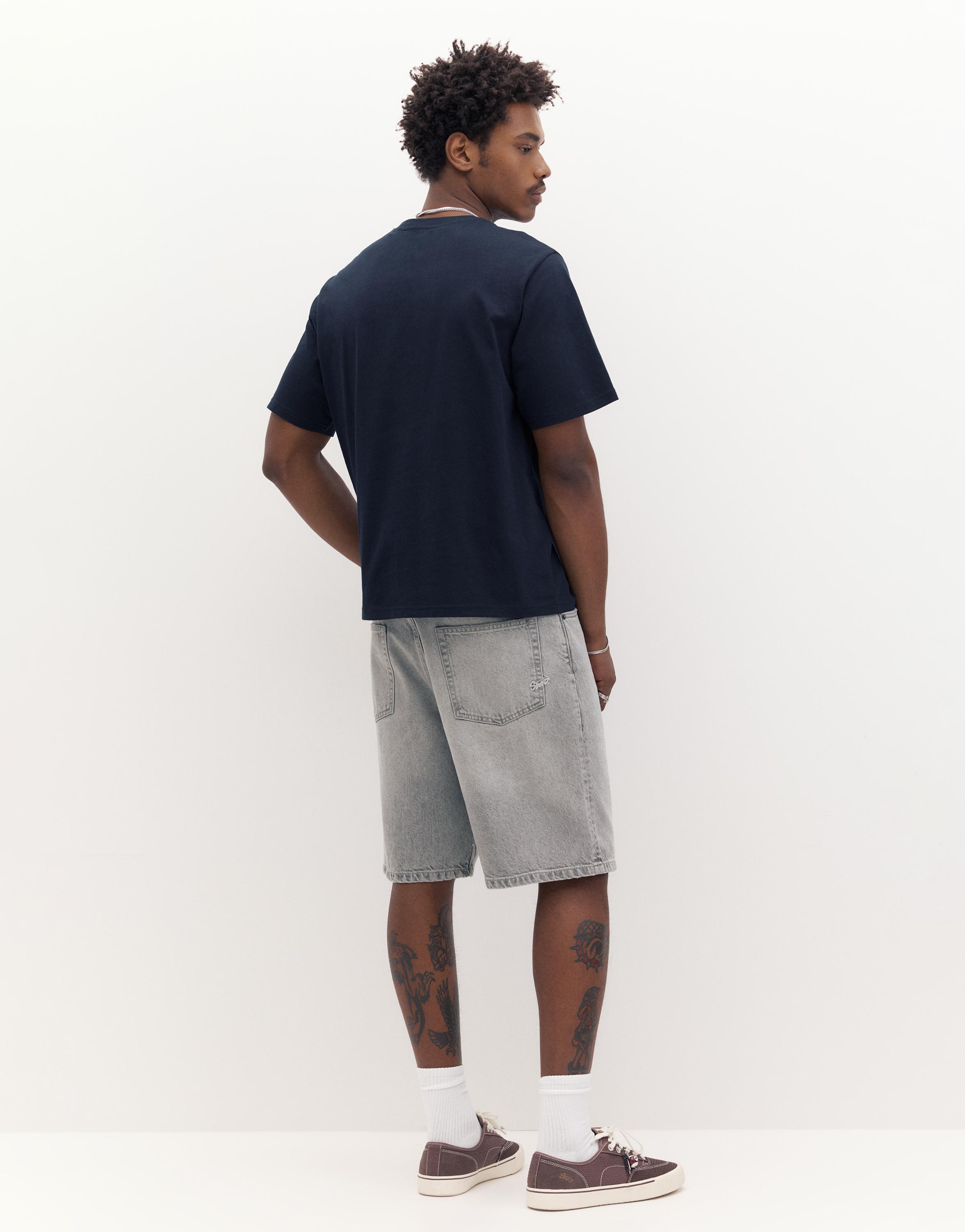 Basic kısa kollu pamuklu tişört - Görsel 163