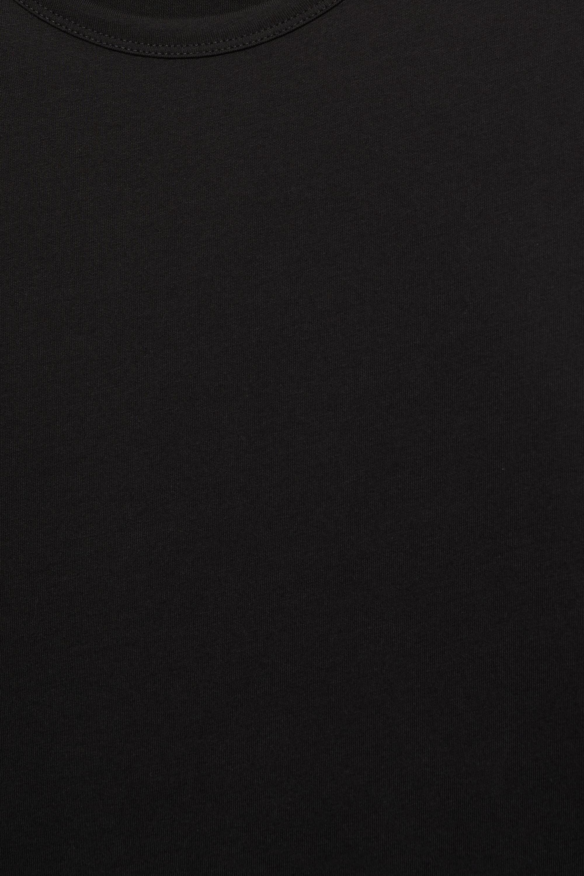 Slim fit basic T-shirt — Black