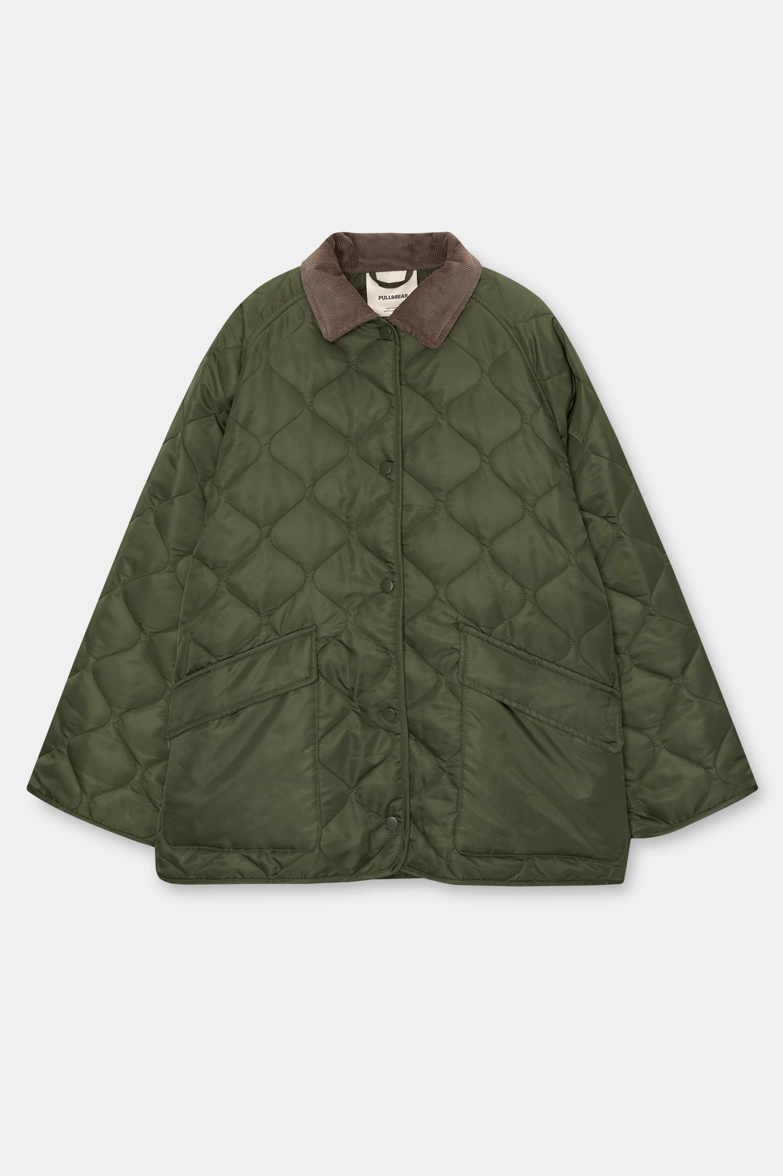 Pull and bear quilted jacket hotsell