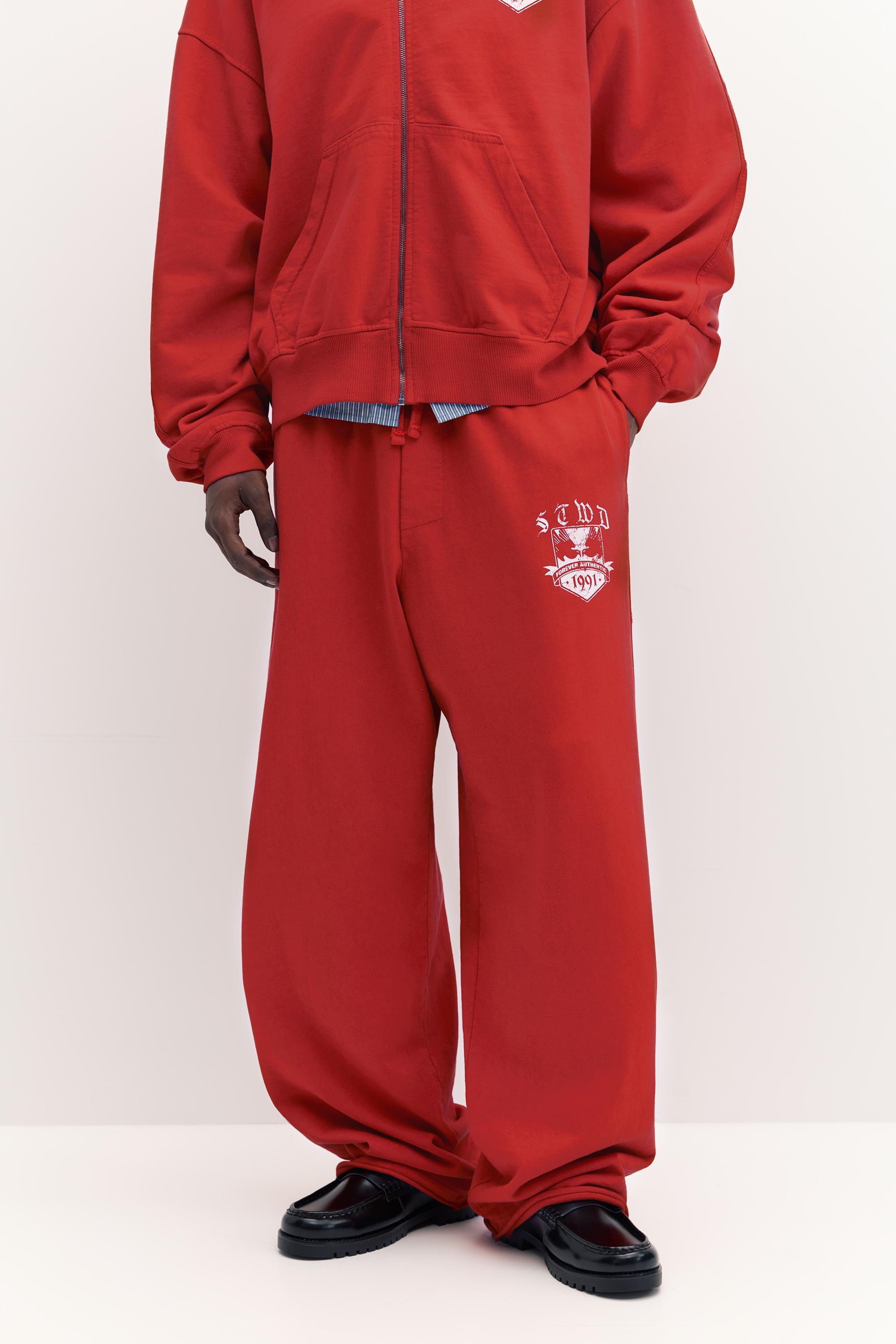 STWD varsity tracksuit trousers — Red