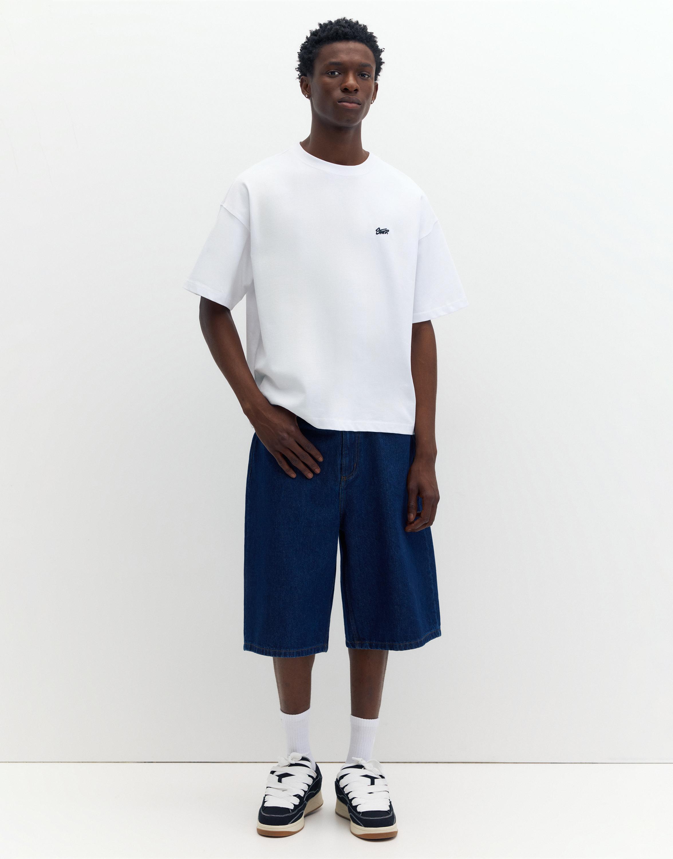 STWD logo boxy T-shirt — White