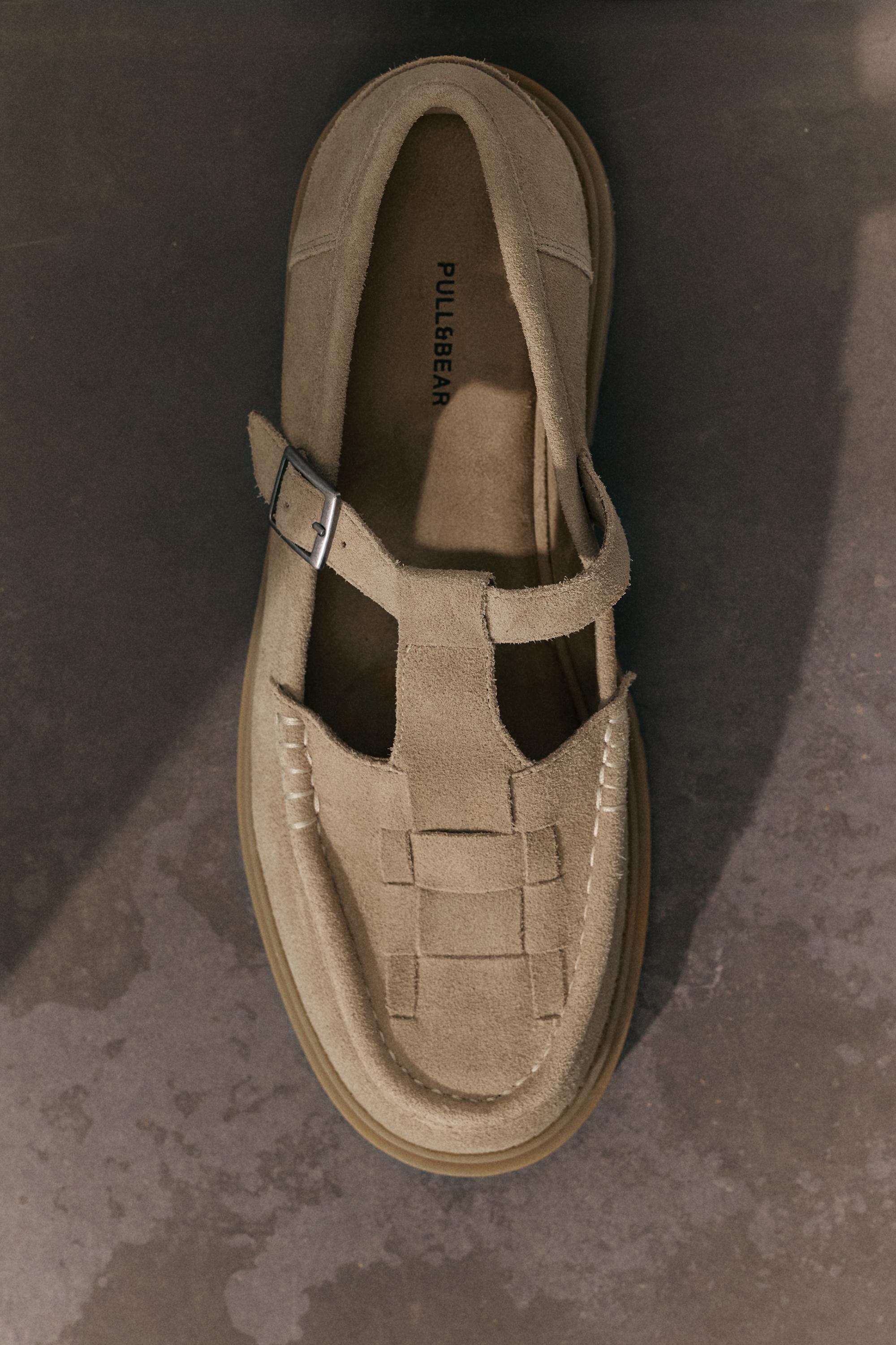 Deri detaylı tokalı ayakkabı - Görsel 37