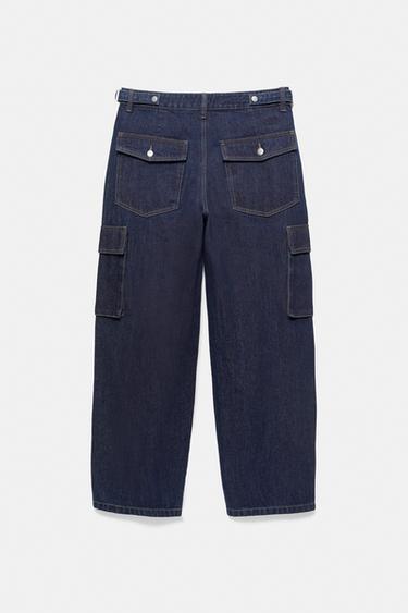 Cargo relaxed fit jeans — Navy 9