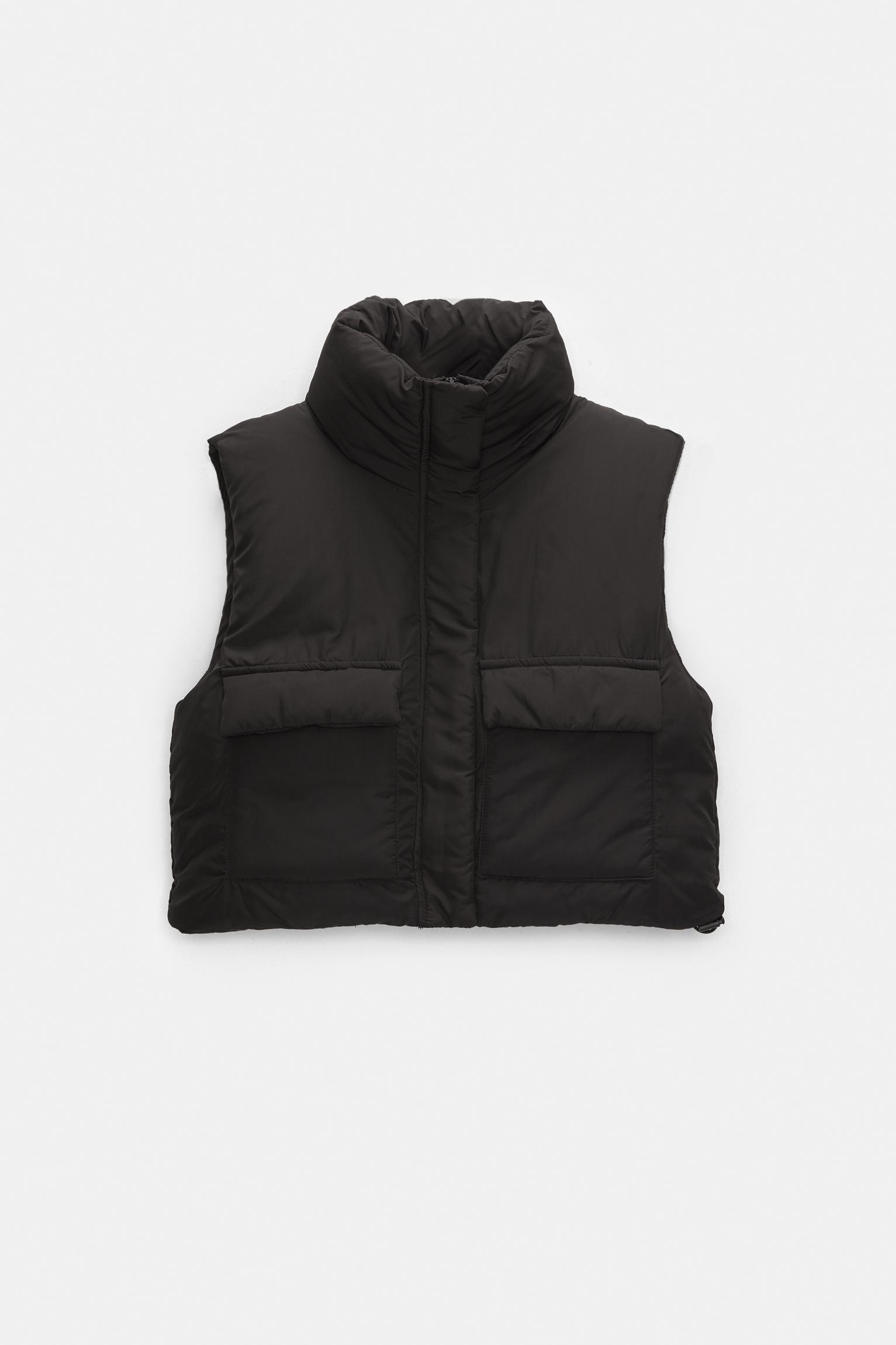 Cropped puffer gilet PULL BEAR