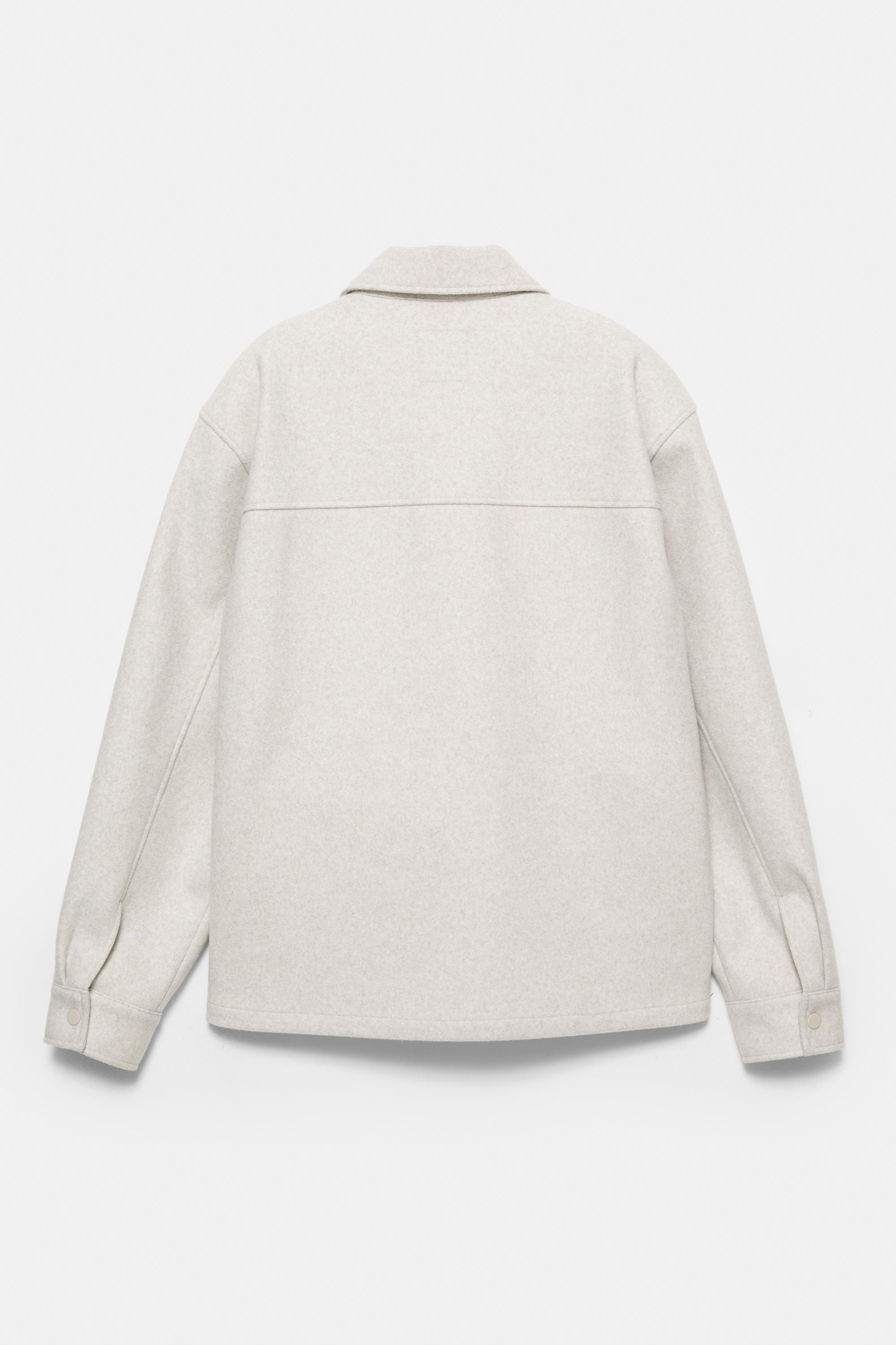 Cepli yünlü ince ceket - Görsel 21