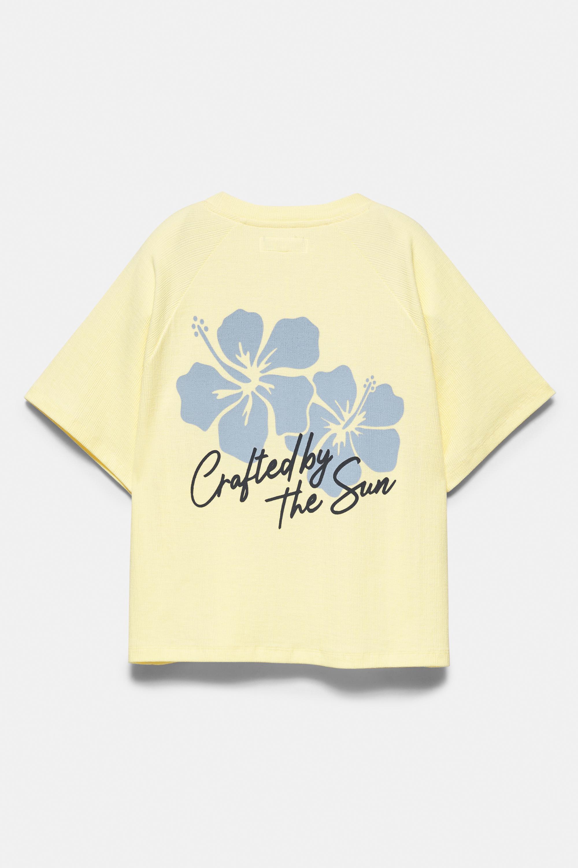 Los Angeles hibiscus floral T-shirt