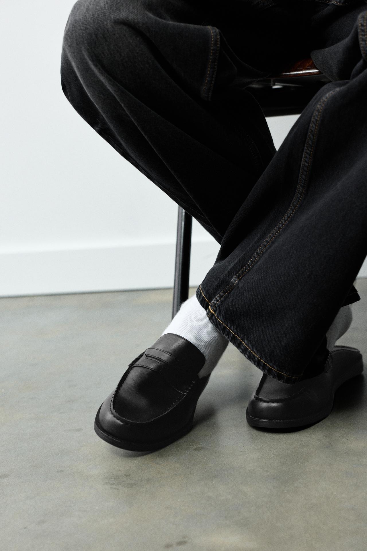 Slingback loafers — Black