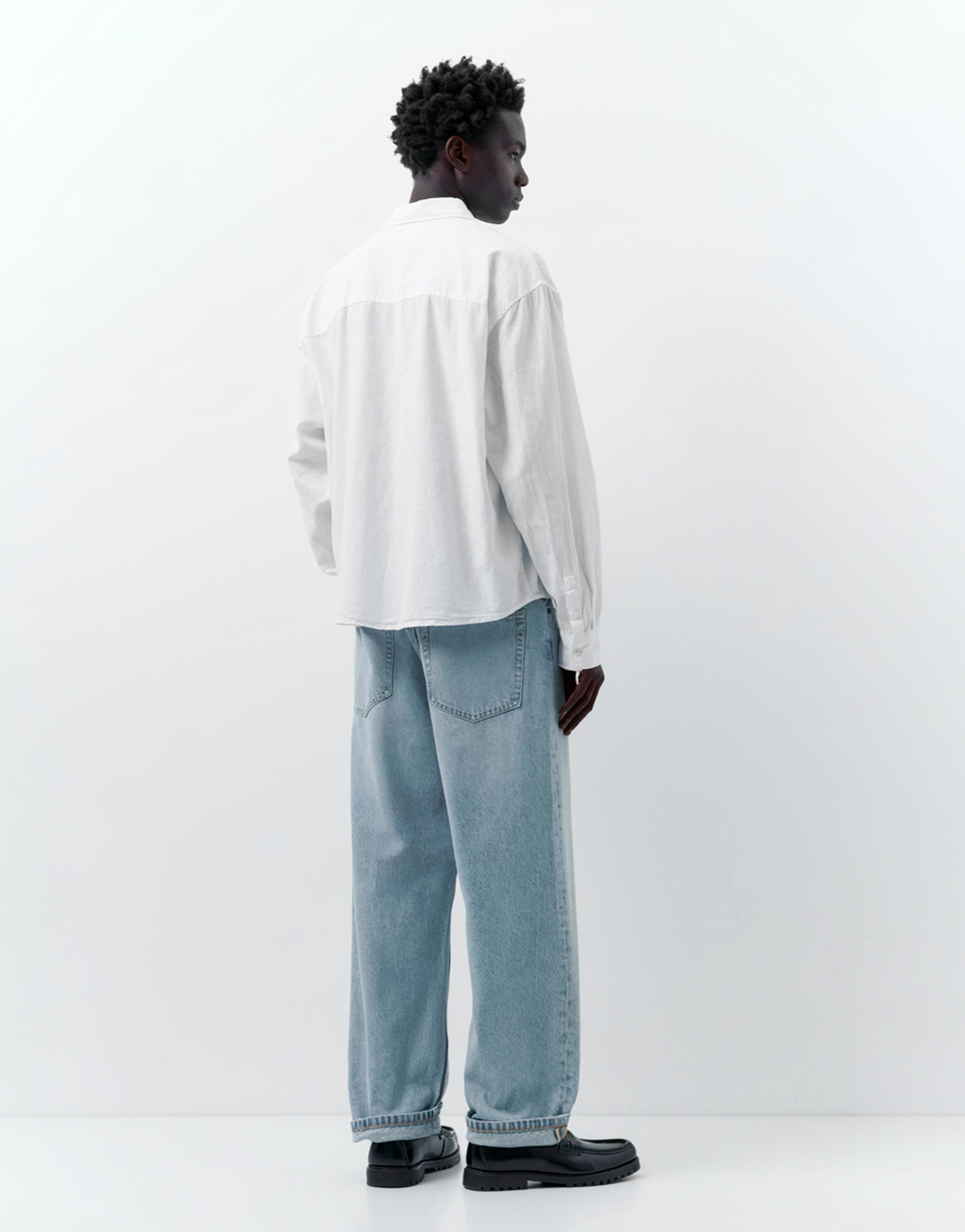 Ketenli gömlek - Görsel 40