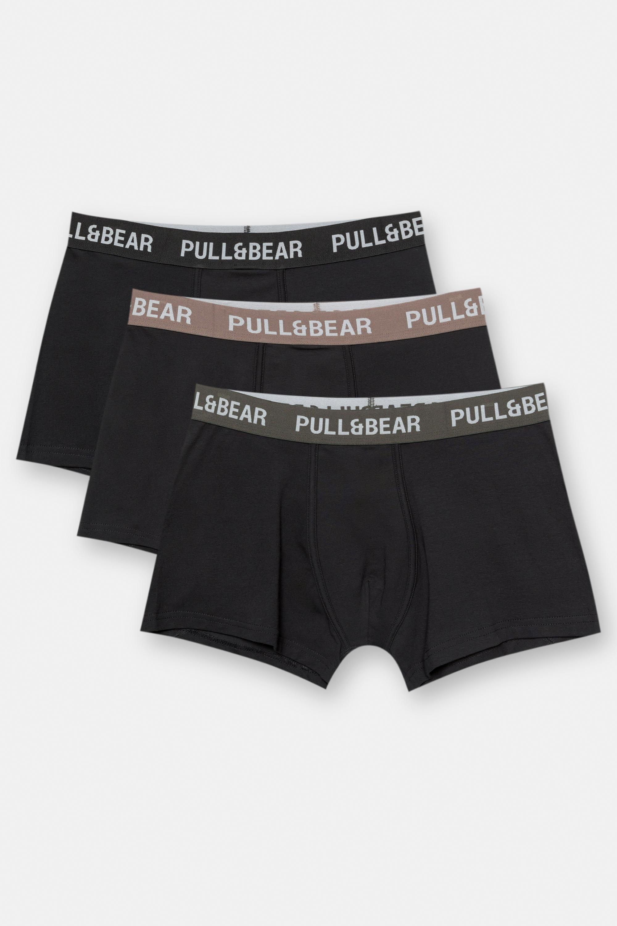 3er-Pack Schwarze Boxershorts Mit Logo