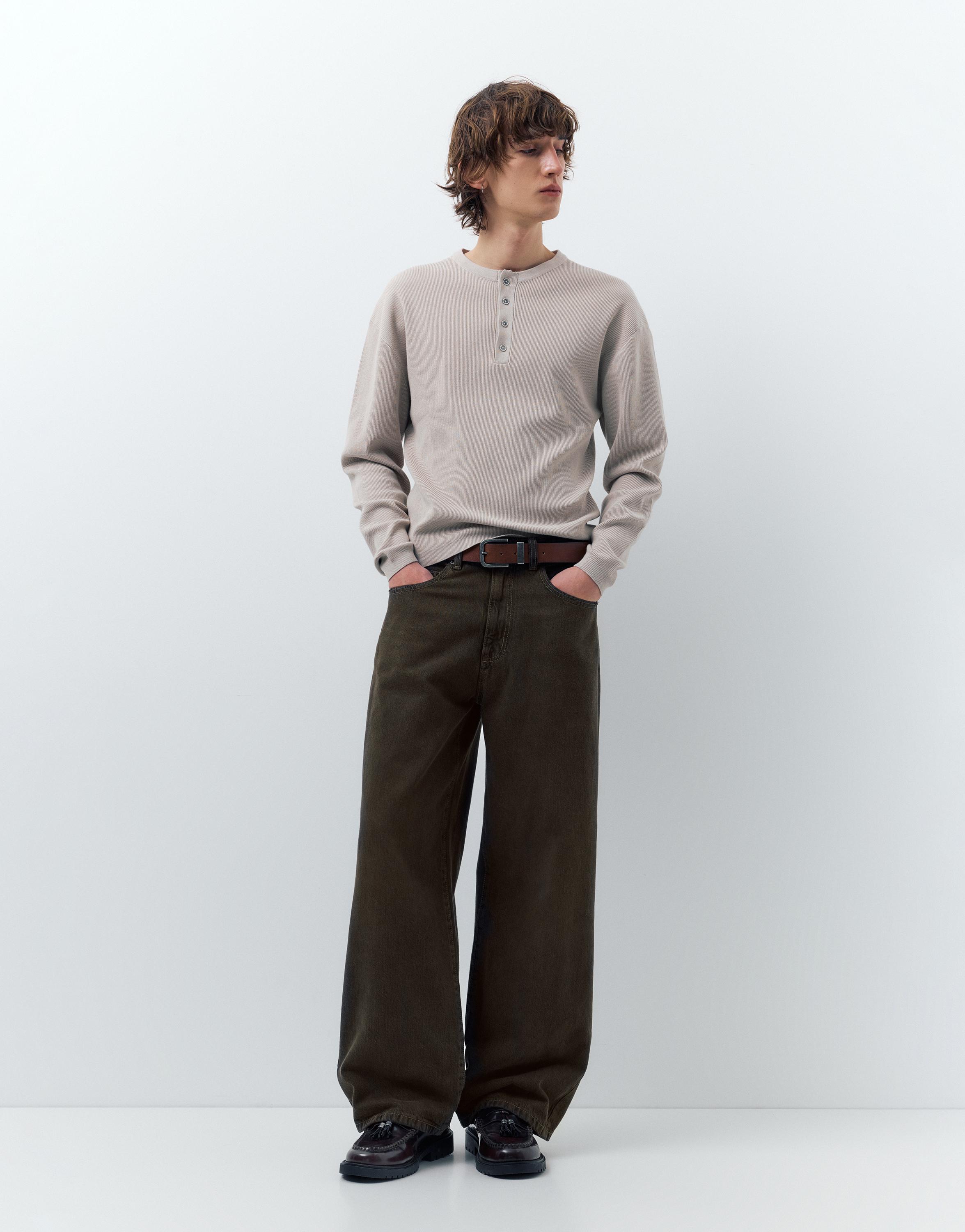 Wide-leg jeans — Rust