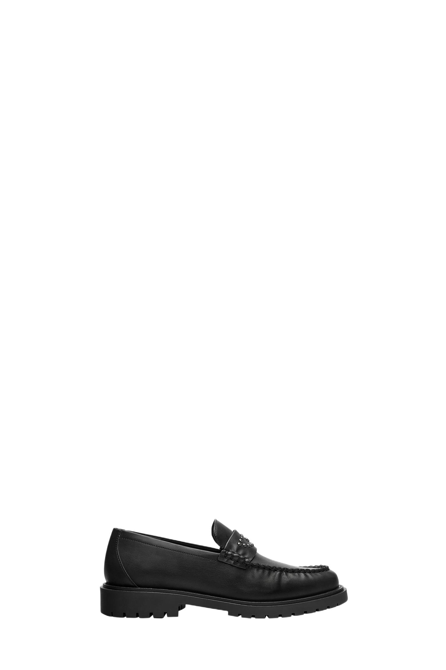 Studded loafers — Black