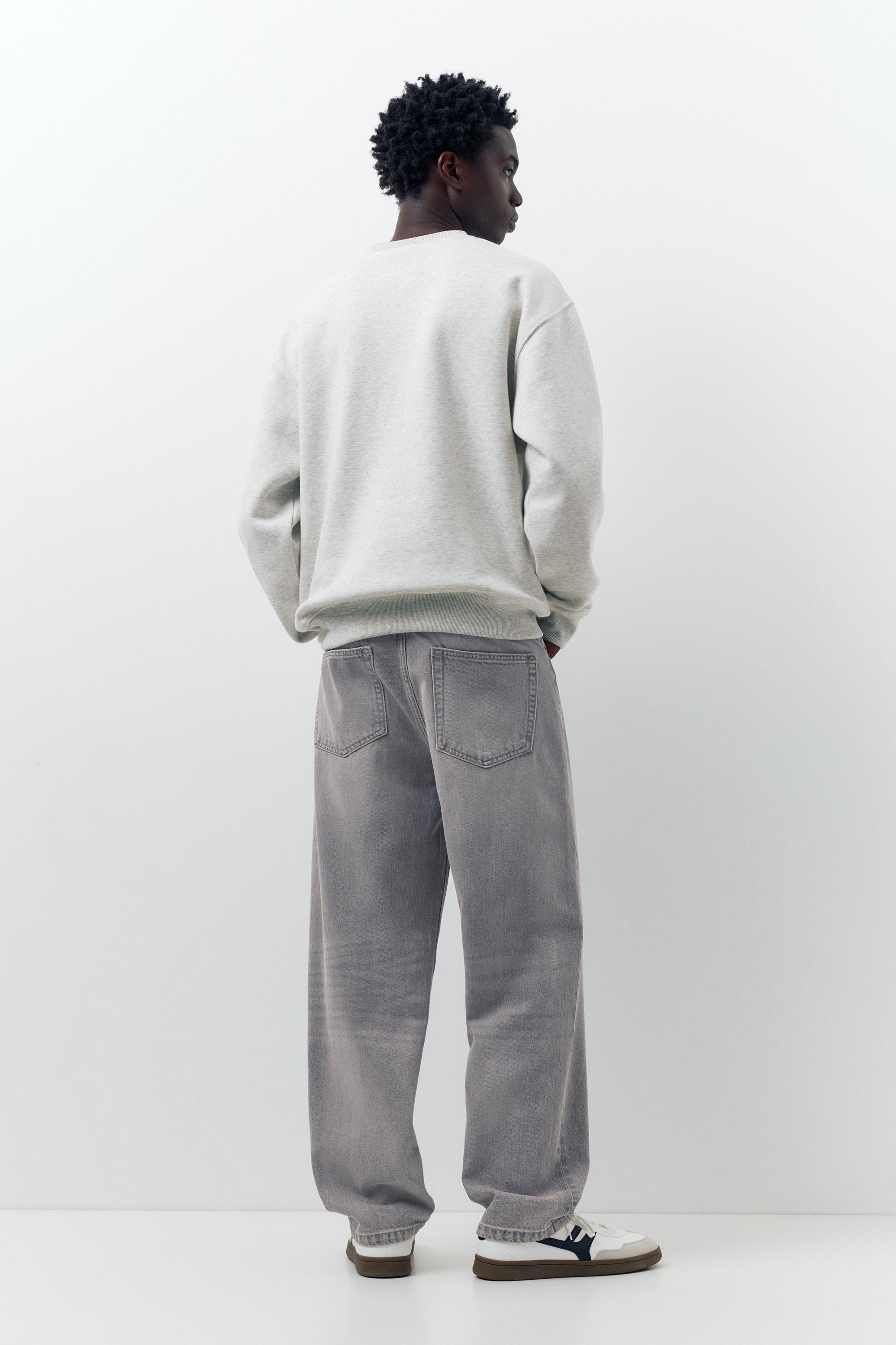 Baggy jeans — Pale grey