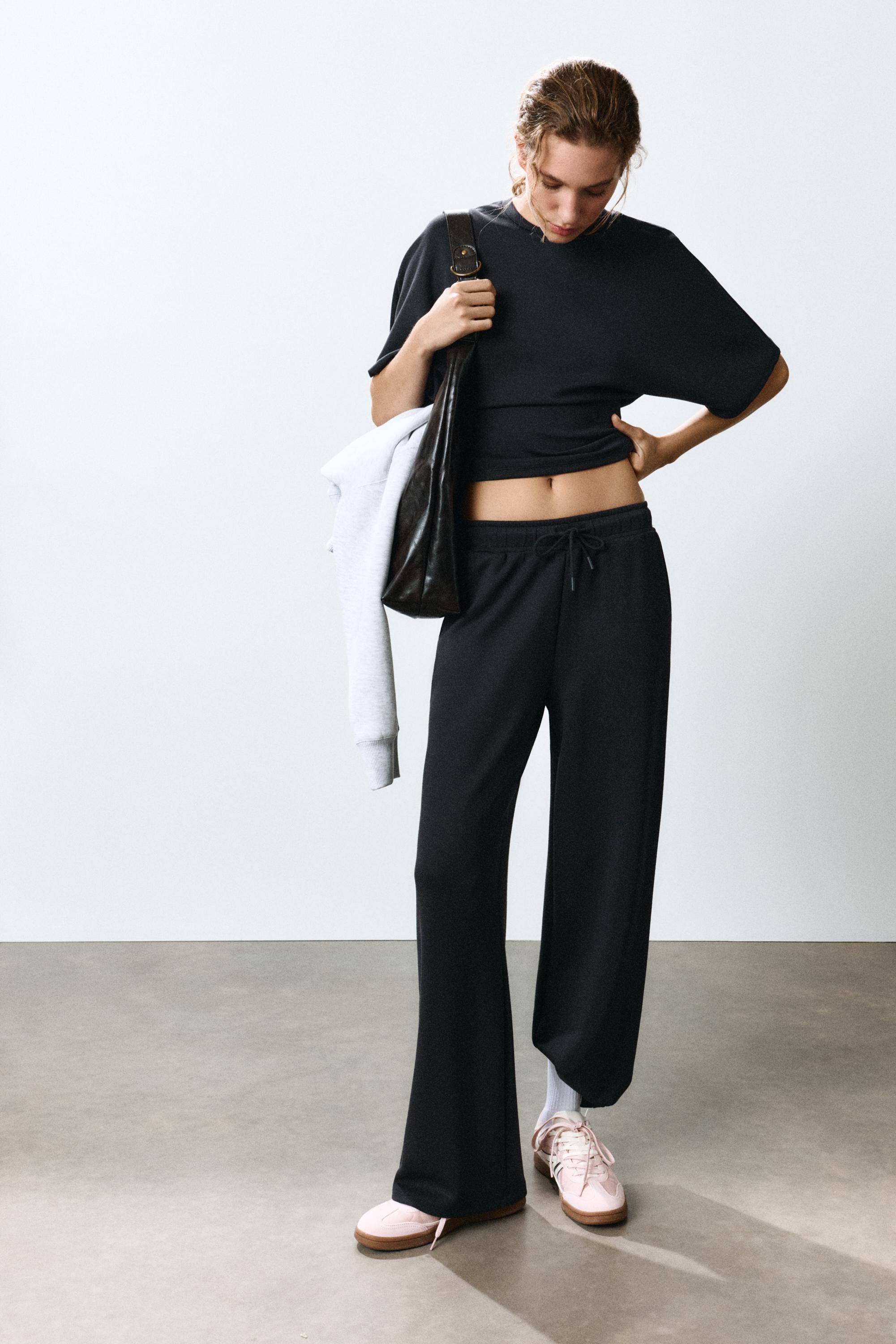Modal batwing sleeve T-shirt — Anthracite grey