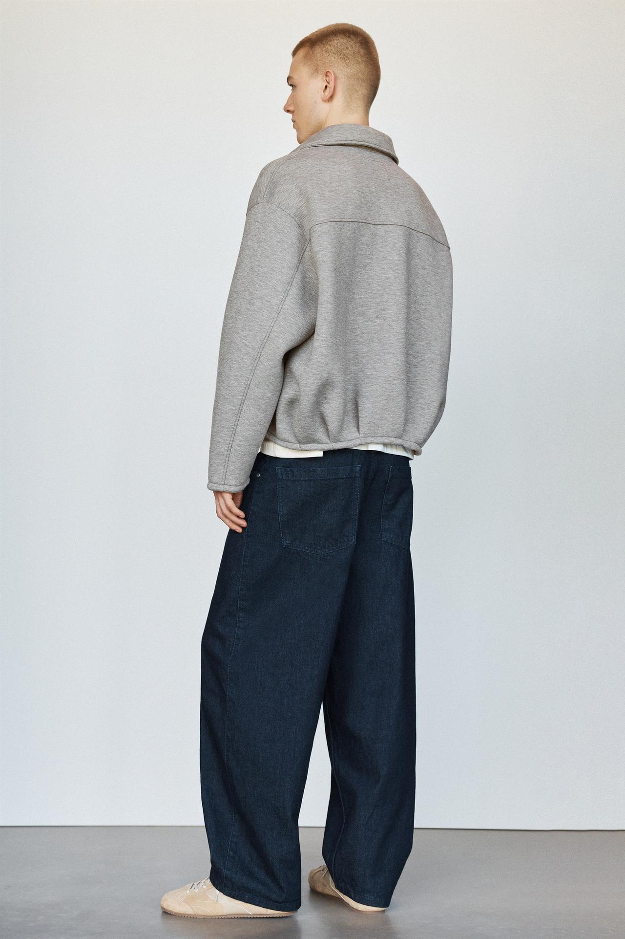 Neoprene balloon jacket — Grey marl