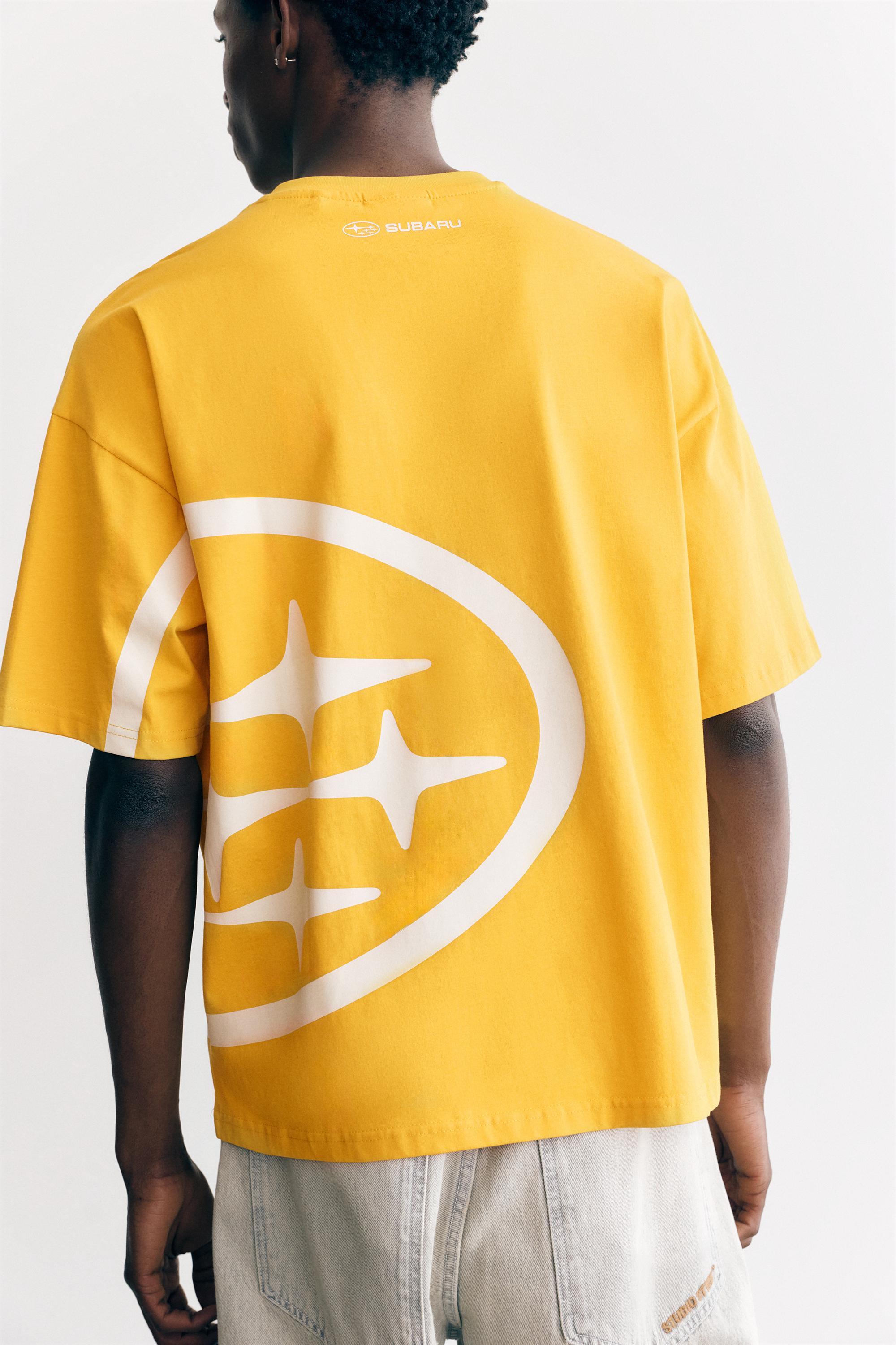 Sarı Subaru t-shirt - Görsel 7