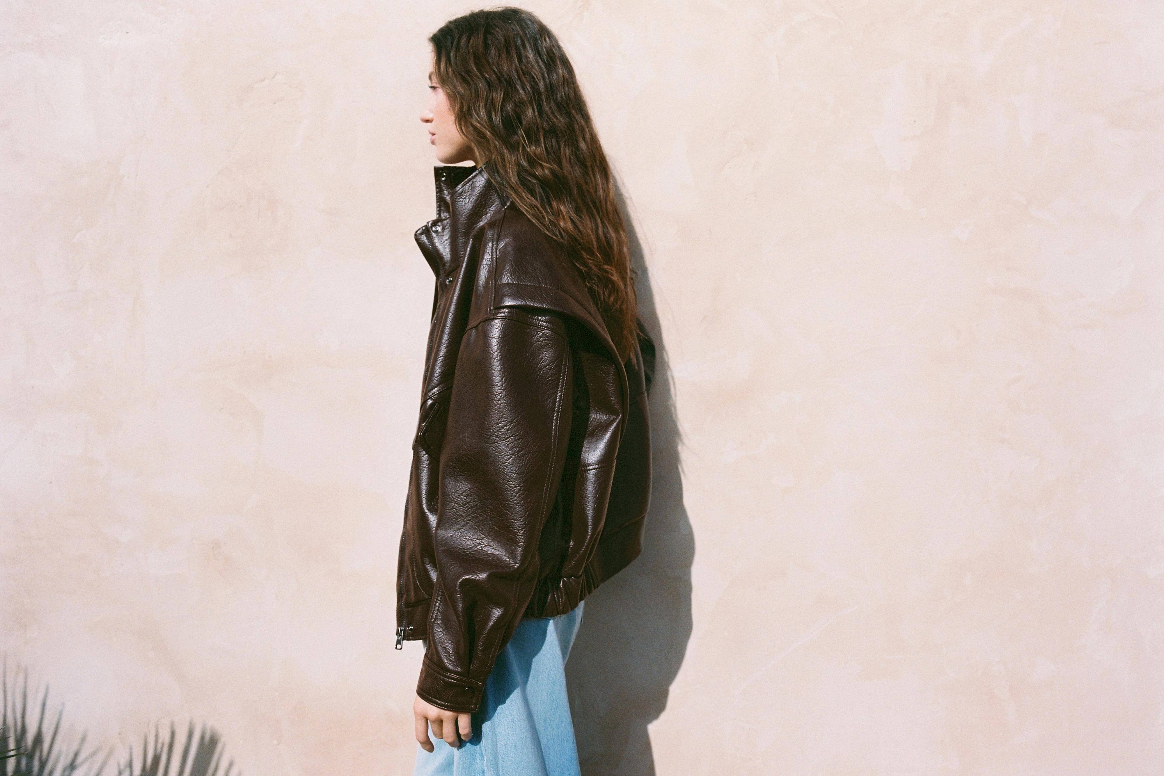 Suni deri ceket - Görsel 17