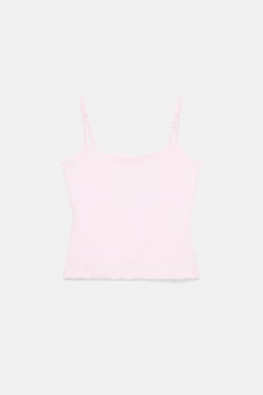 Basic top with adjustable straps — Pastel pink 5