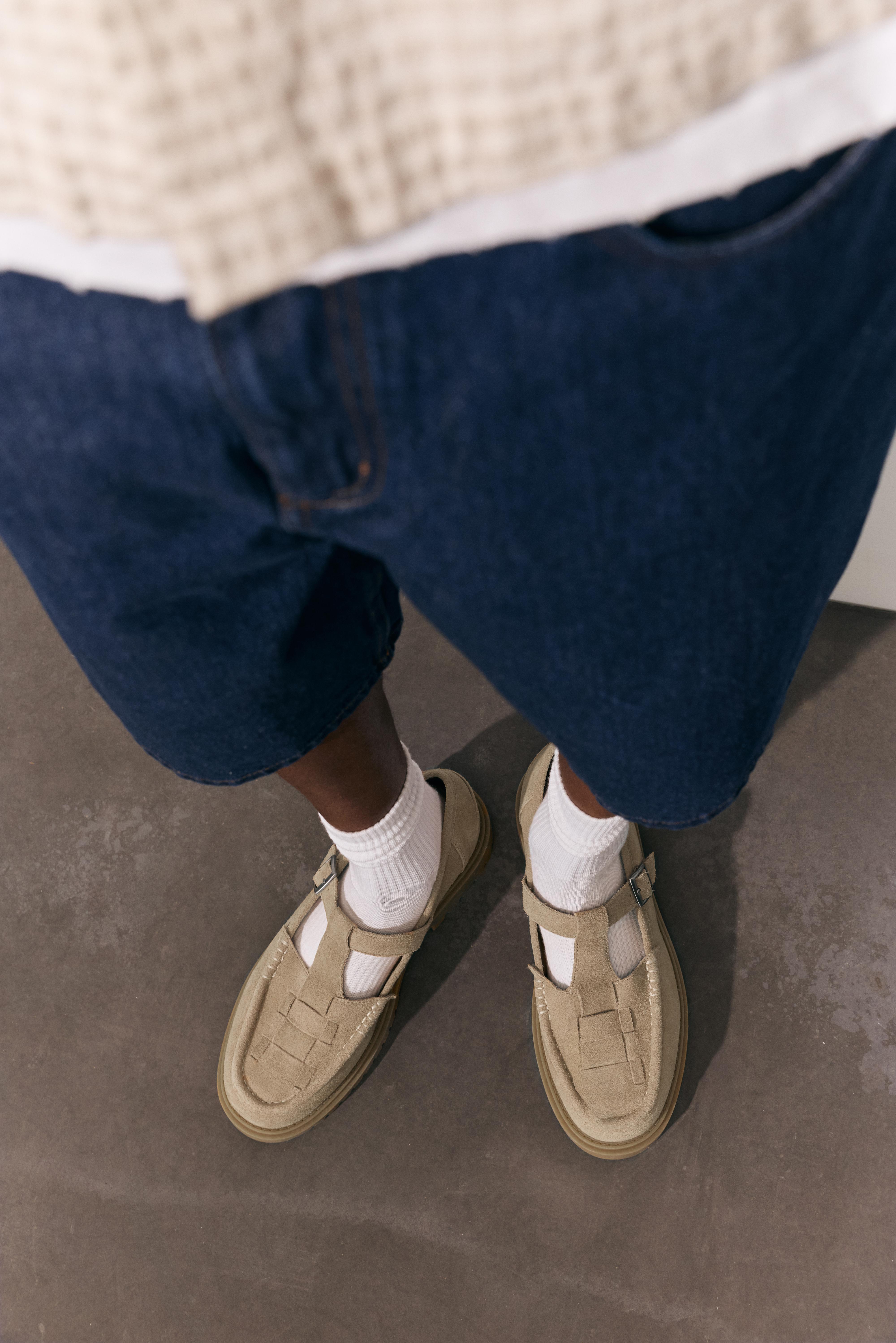 Deri detaylı tokalı ayakkabı - Görsel 15