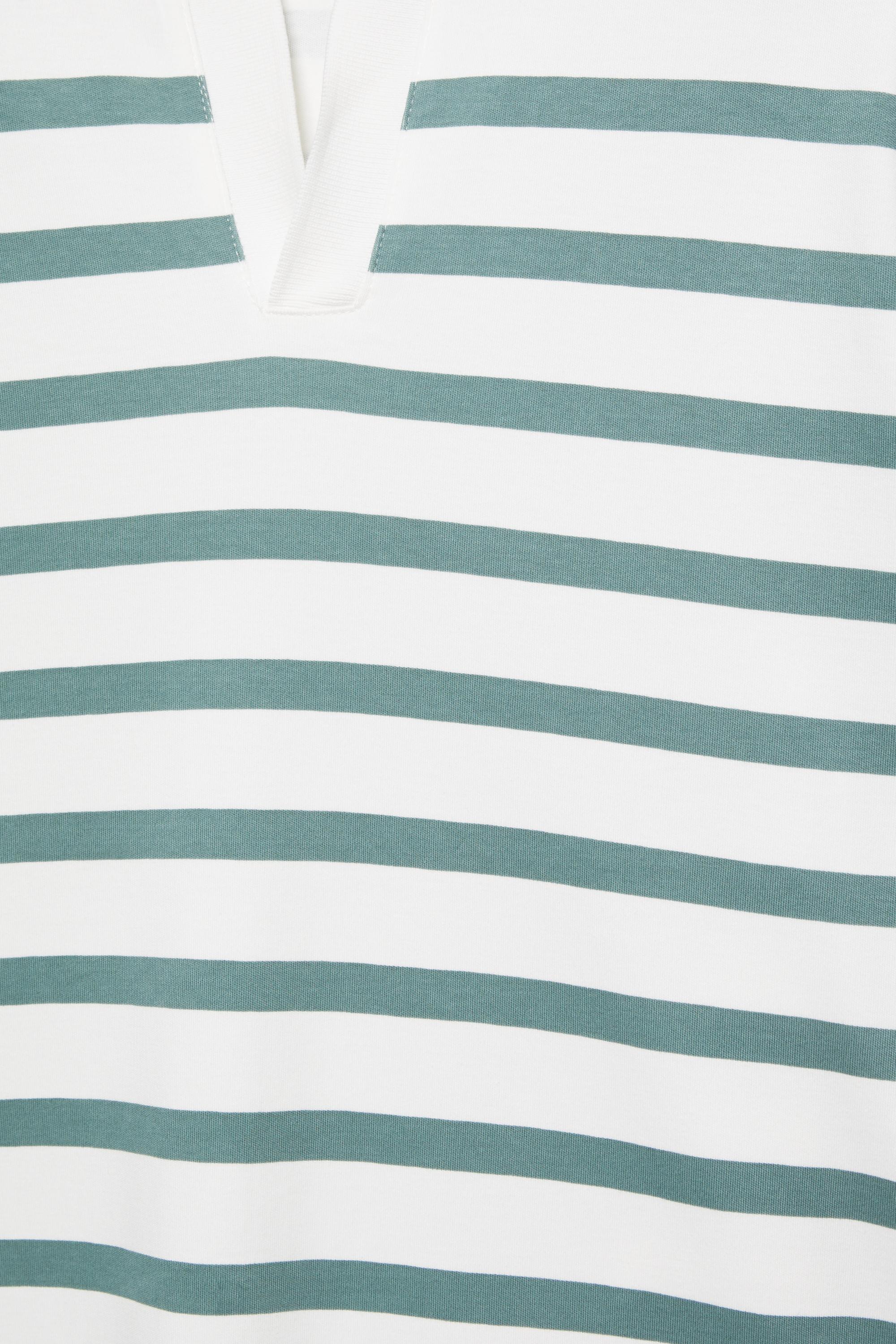 Short sleeve interlock polo shirt — Striped