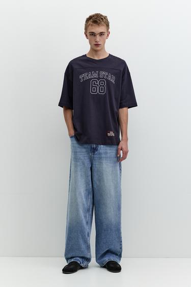 STWD number graphic T-shirt — Navy 4