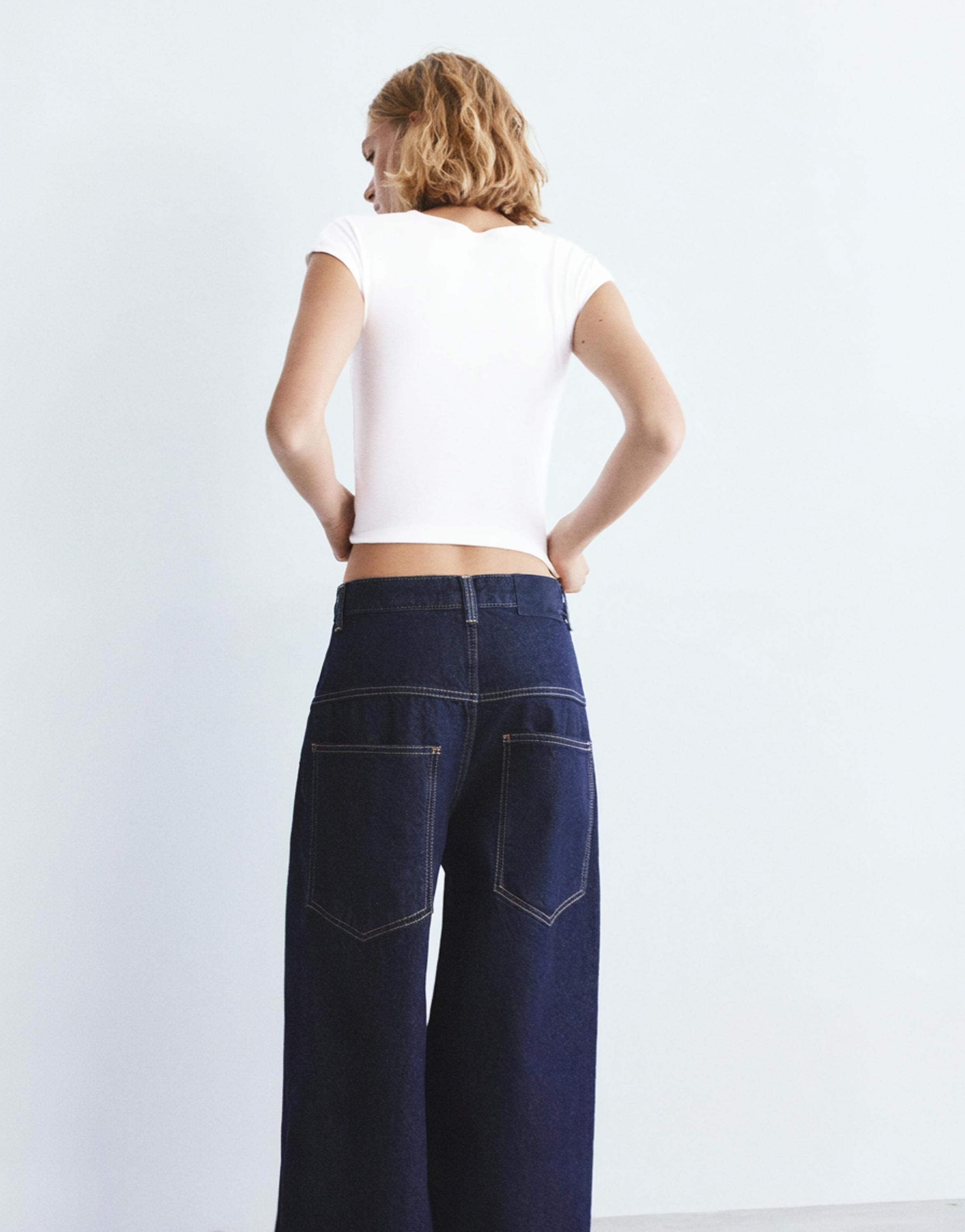 Dar Kesim Kısa Kollu Tişört - Görsel 6