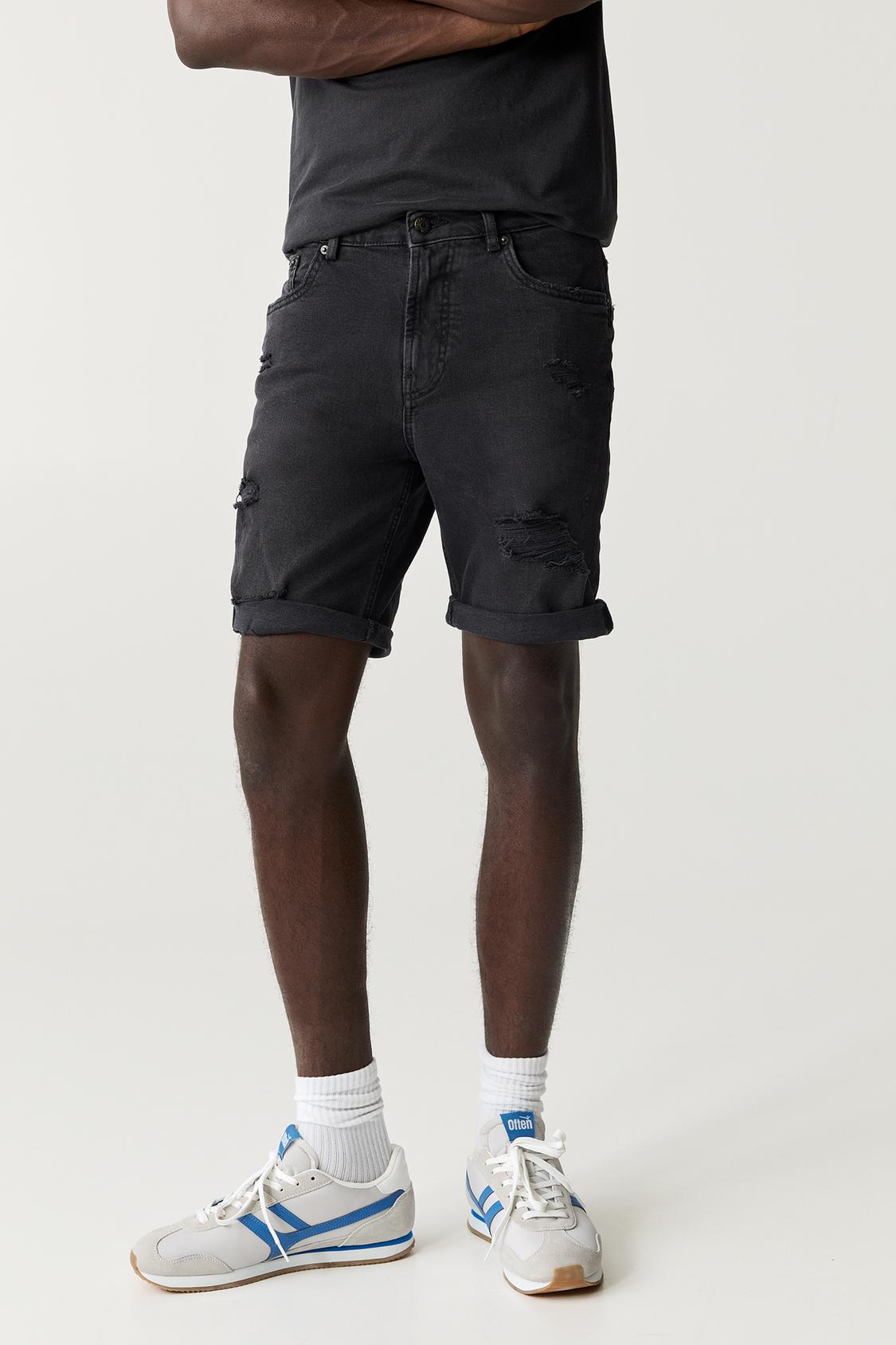 Mens Denim Short En Jean Pull And Bear Pull&Bear Denim Cargo