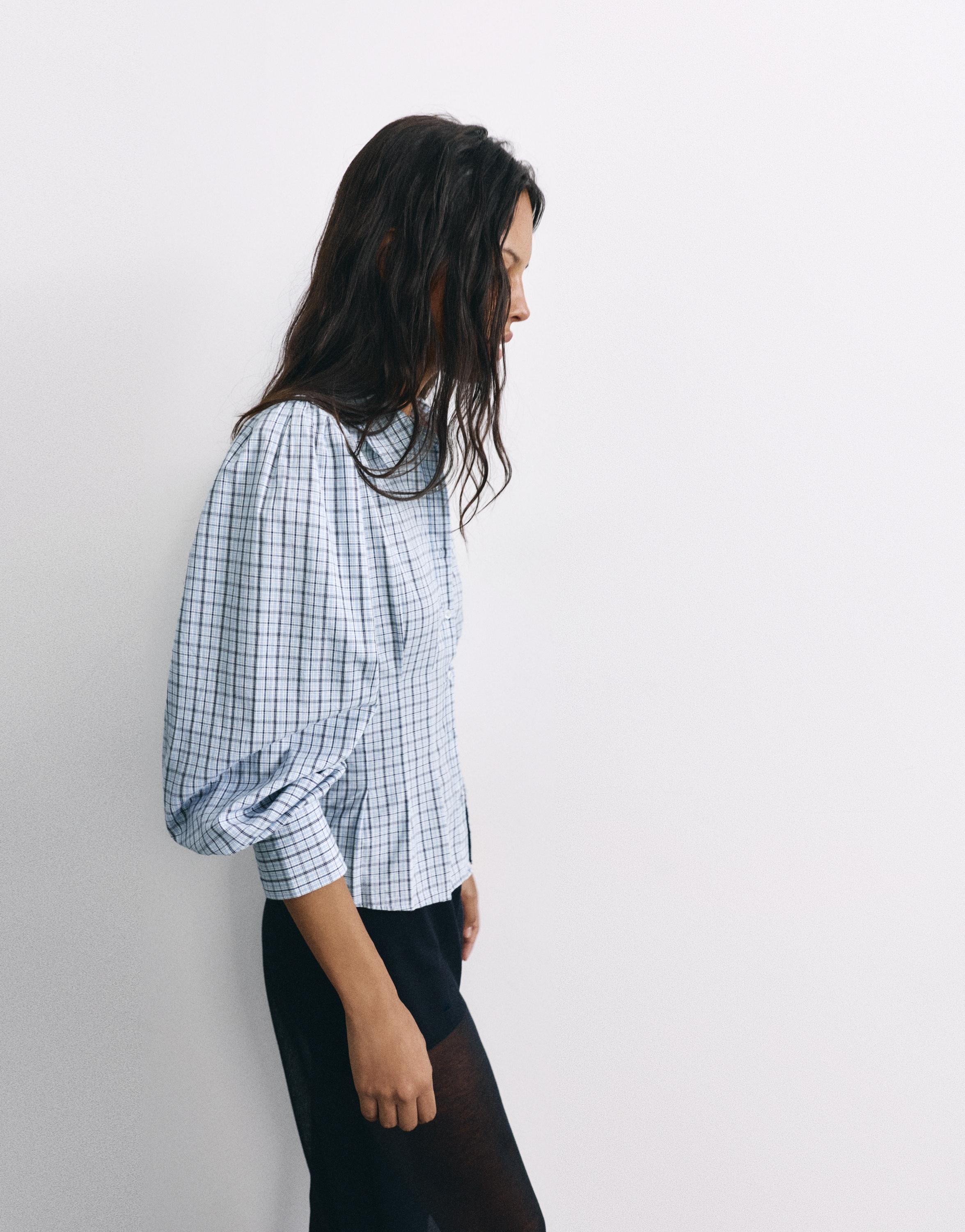 Pull&Bear Ekose slim fit gömlek görsel 8
