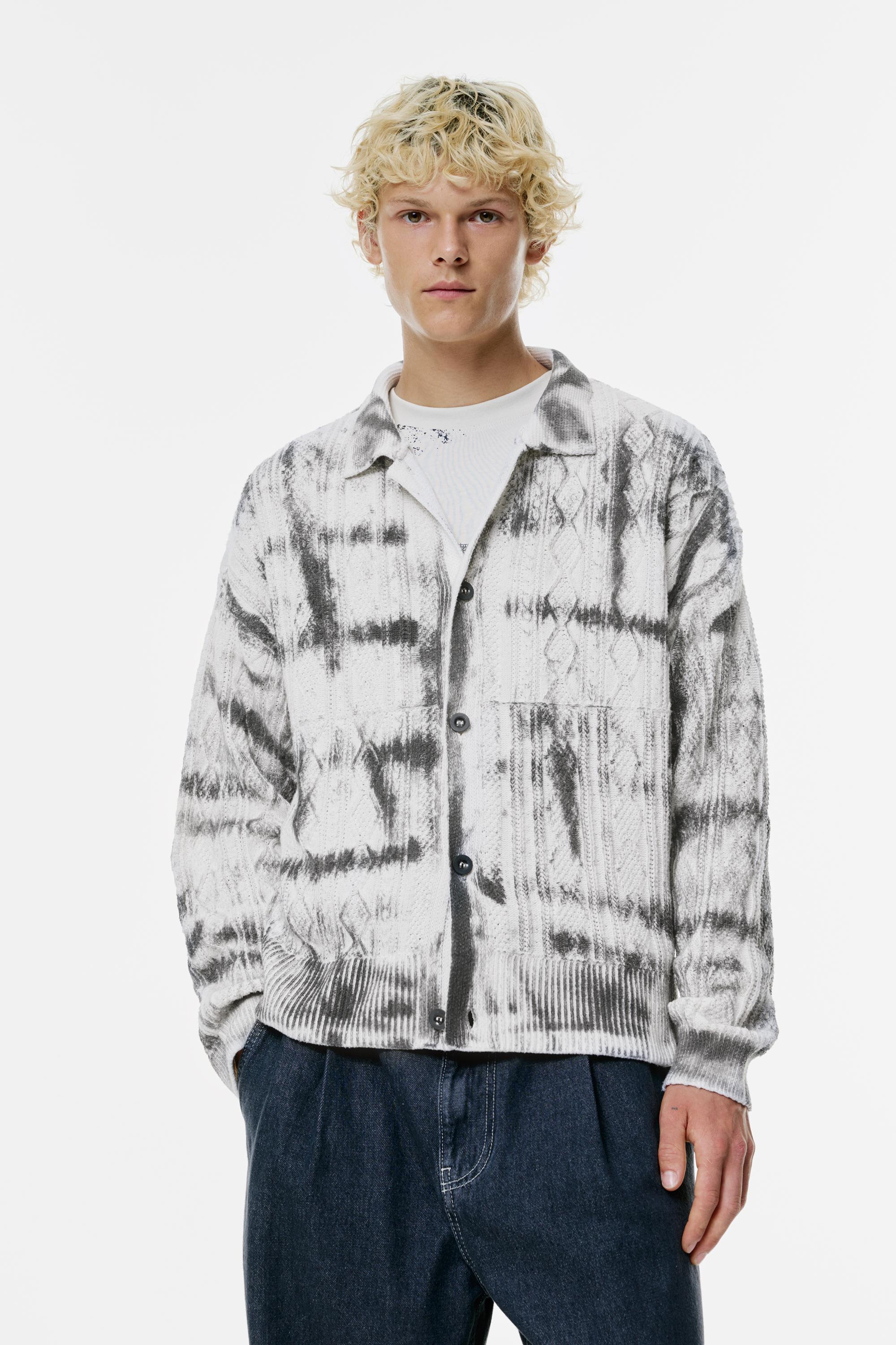 Gemusterter Cardigan Stwd